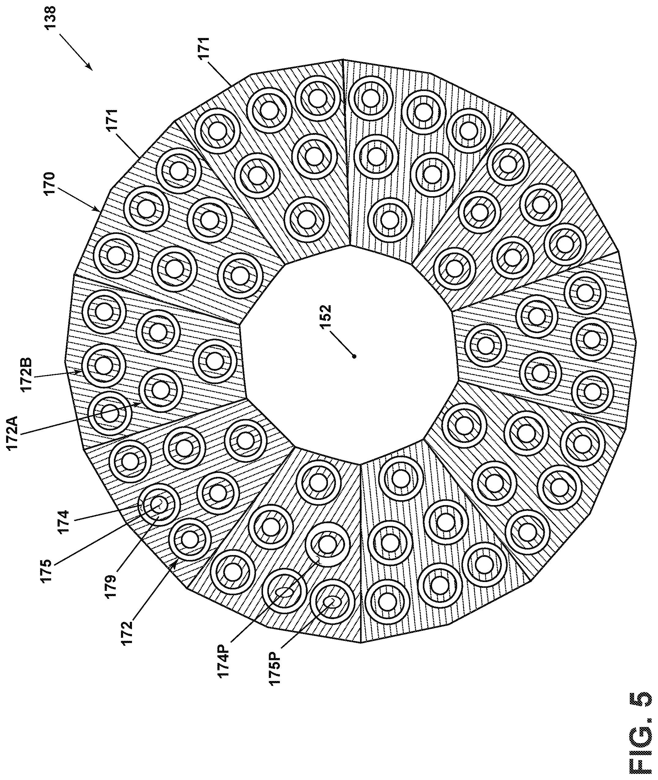 Patent US11774100 Figure 5 – Combustor fuel nozzle assembly