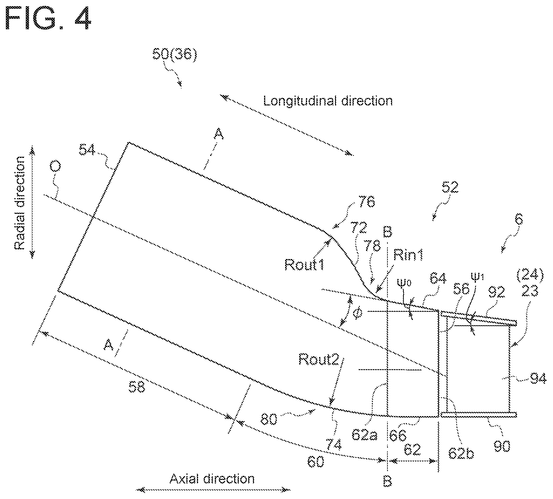Patent US11774101 Figure 4 – Combustion tube and combustor for gas turbine, and gas turbine