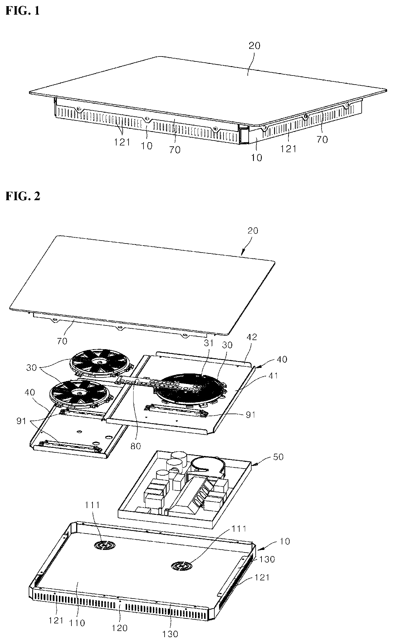 Patent US11774106 Figure 1 – Electric range