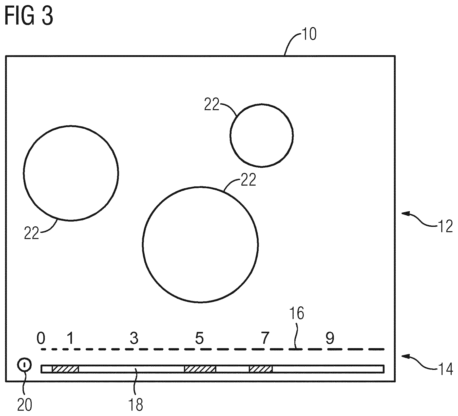 Patent US11774107 Figure 3 – Cooking hob with user interface