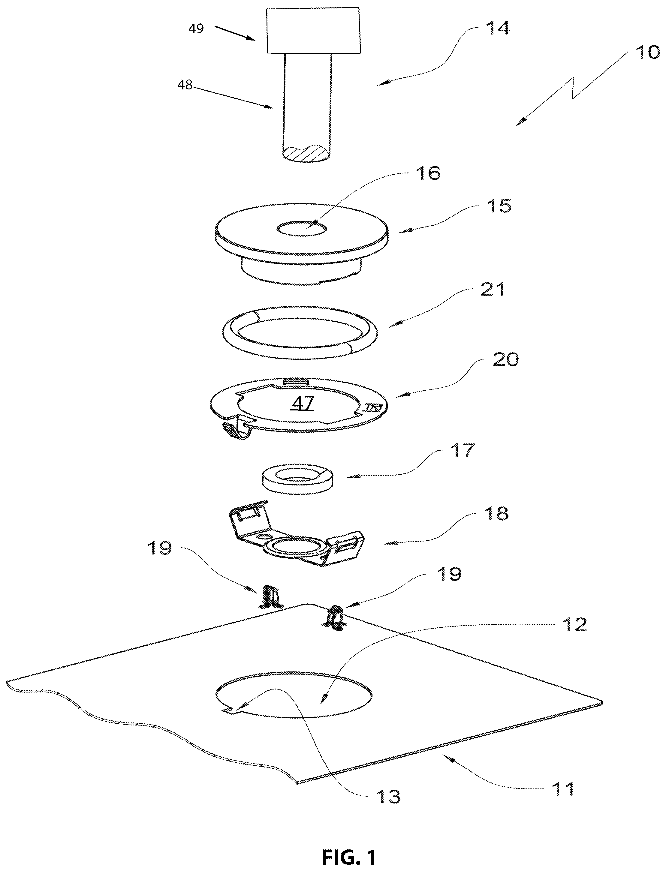 Patent US11774109 Figure 1 – Cooking device with holding plate for a cooking device light