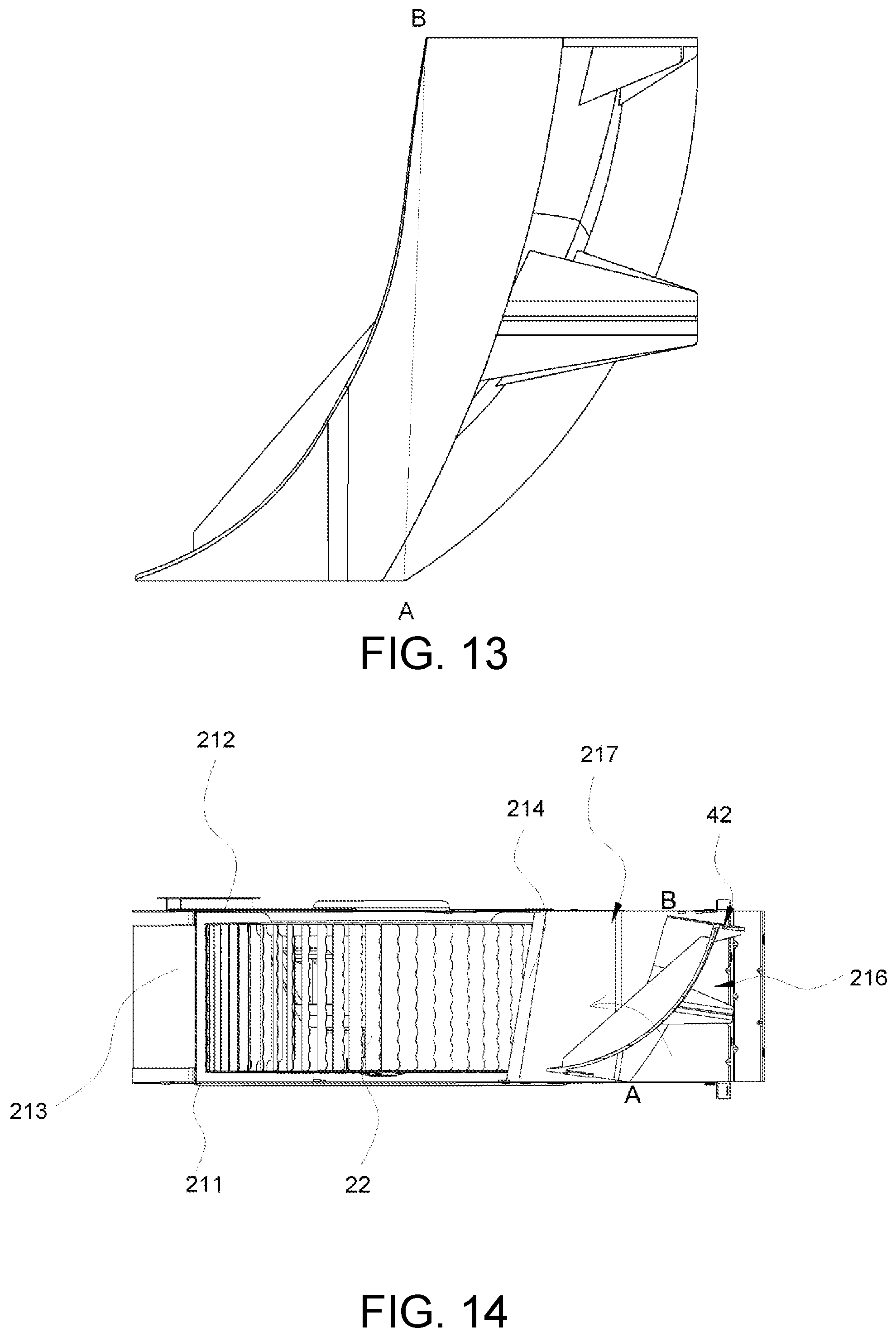 Patent US11774111 Figure 8 – Fan system, range hood equipped with the same, and mounting method thereof
