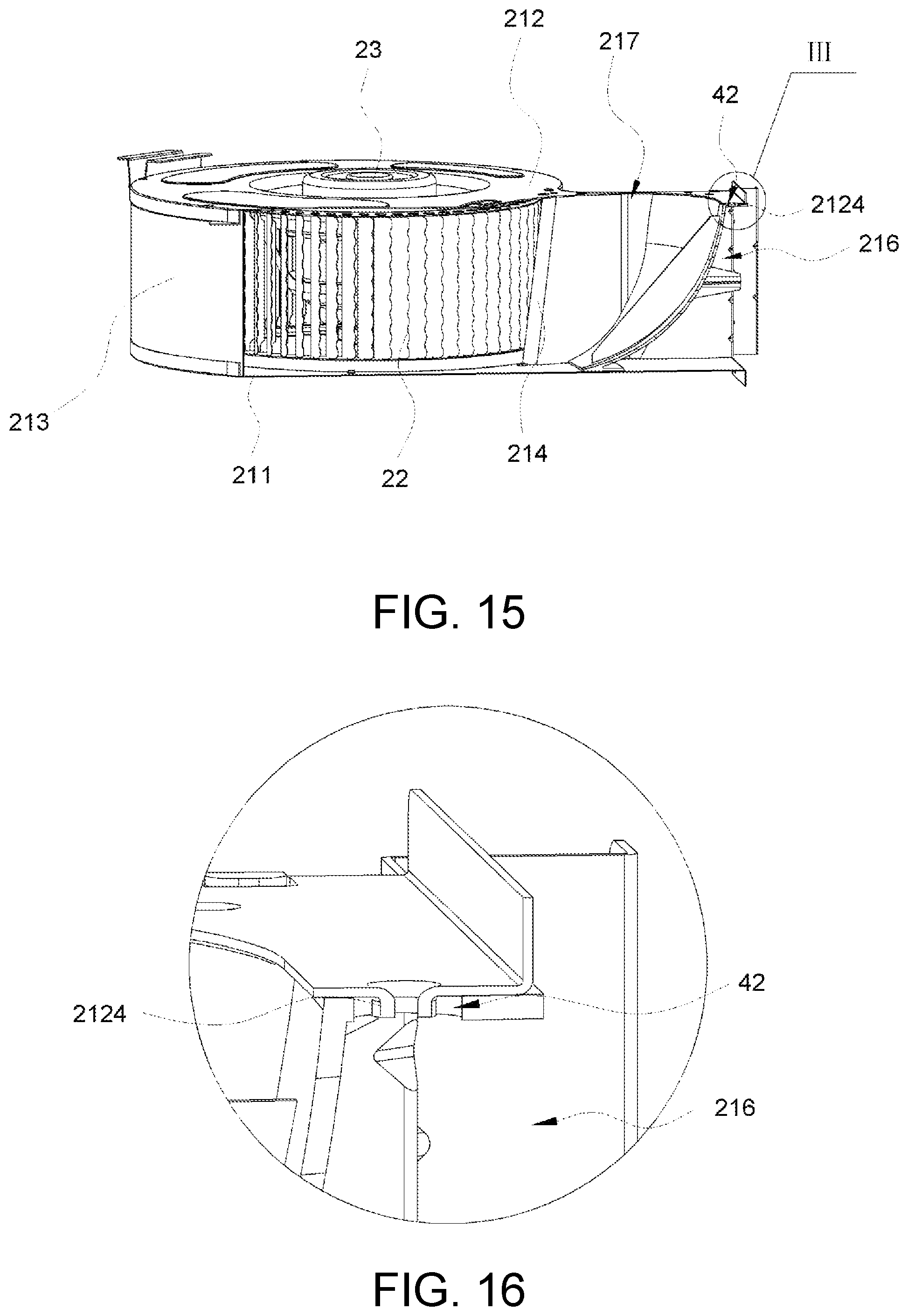 Patent US11774111 Figure 9 – Fan system, range hood equipped with the same, and mounting method thereof