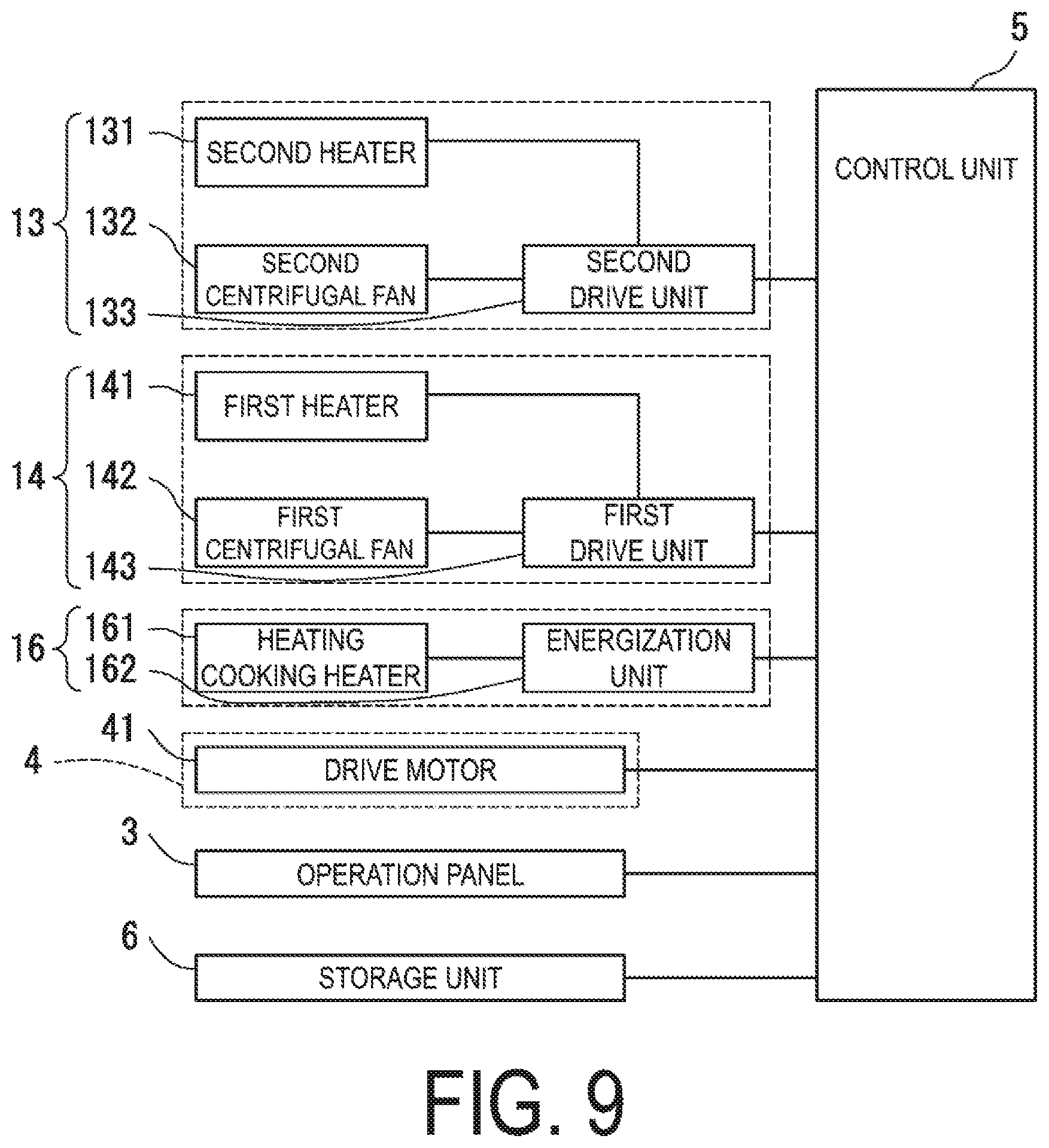 Patent US11774112 Figure 9 – Heating cooking apparatus
