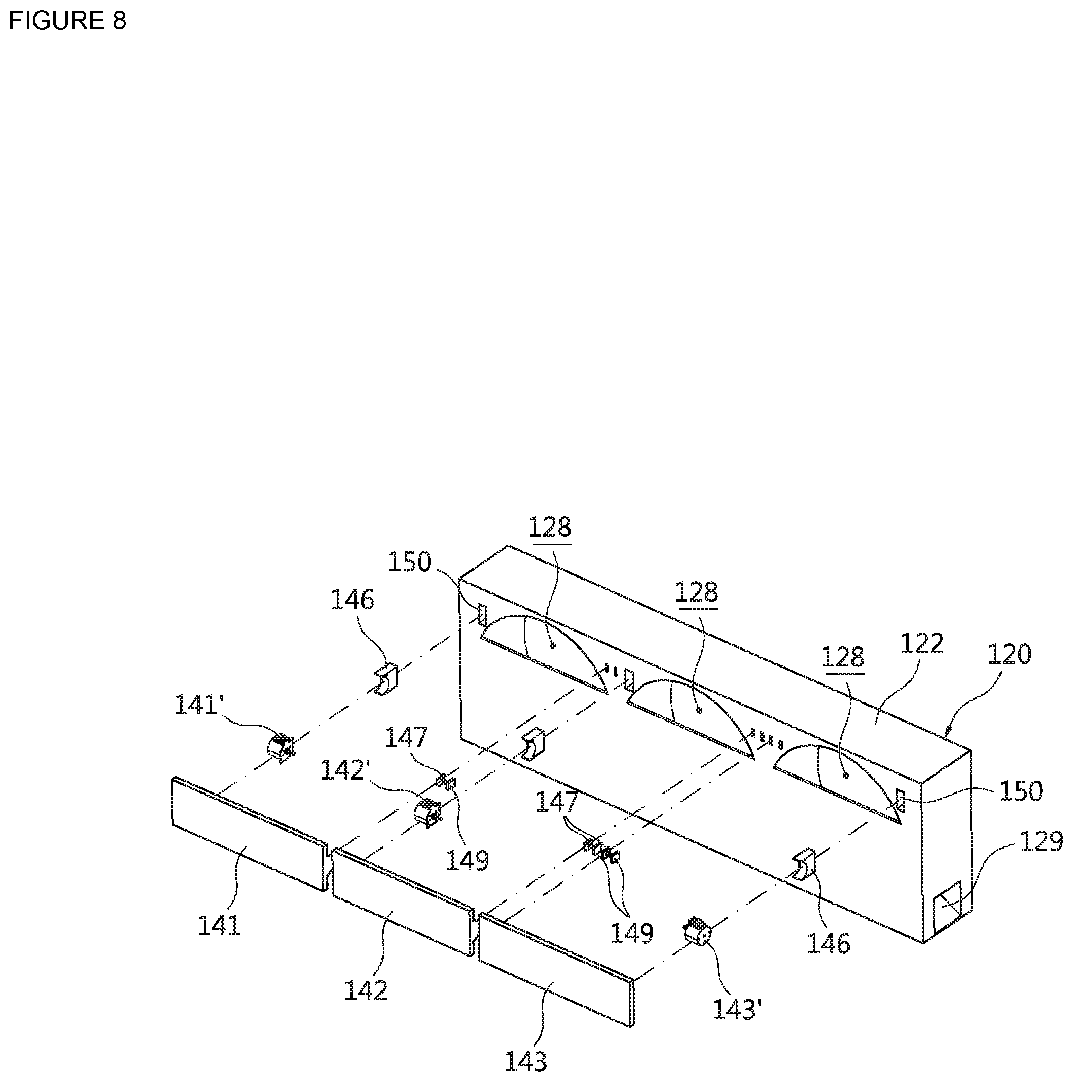 Patent US11774113 Figure 9 – Air management apparatus or device