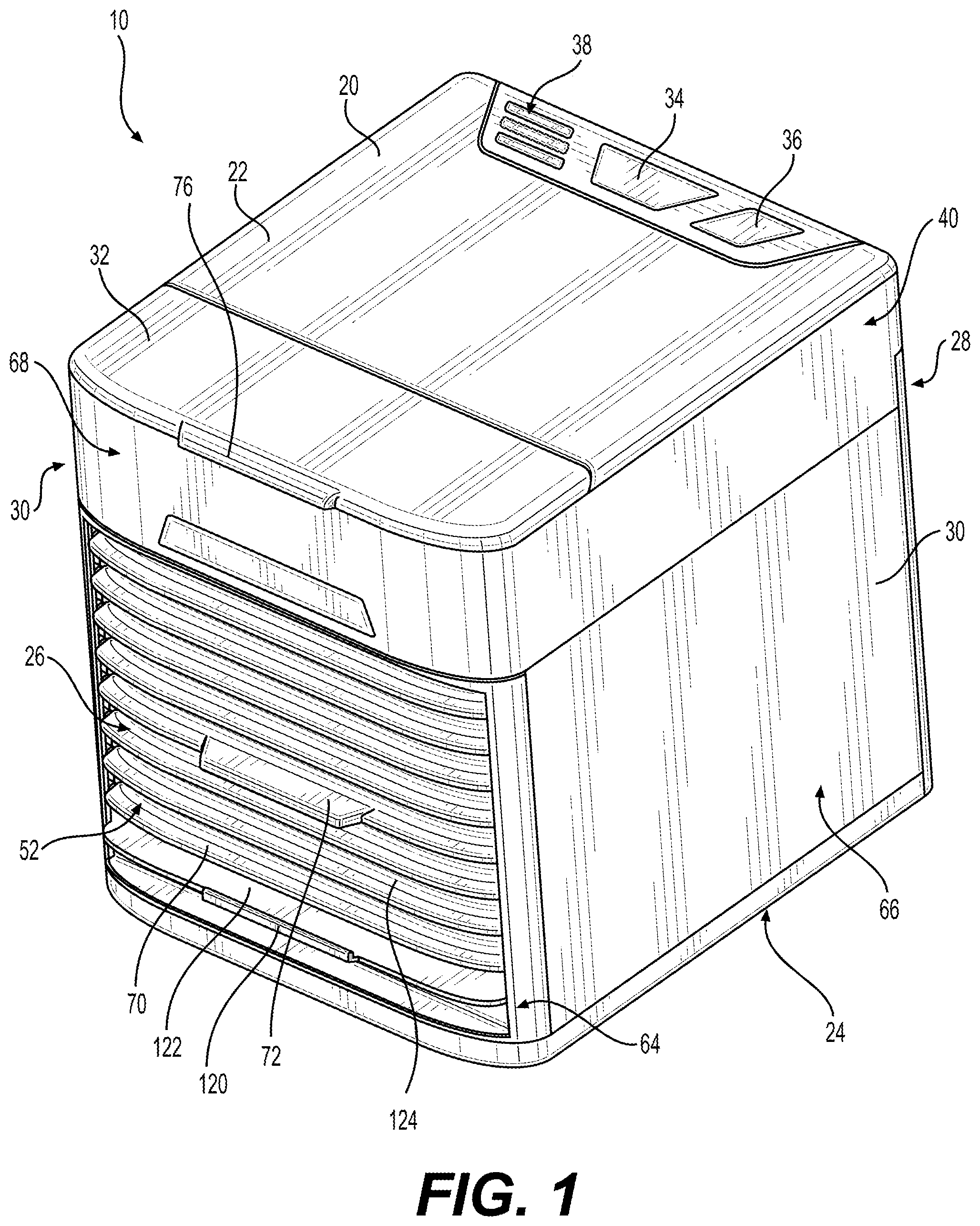 Patent US11774116 Figure 1 – Evaporative air cooling tower