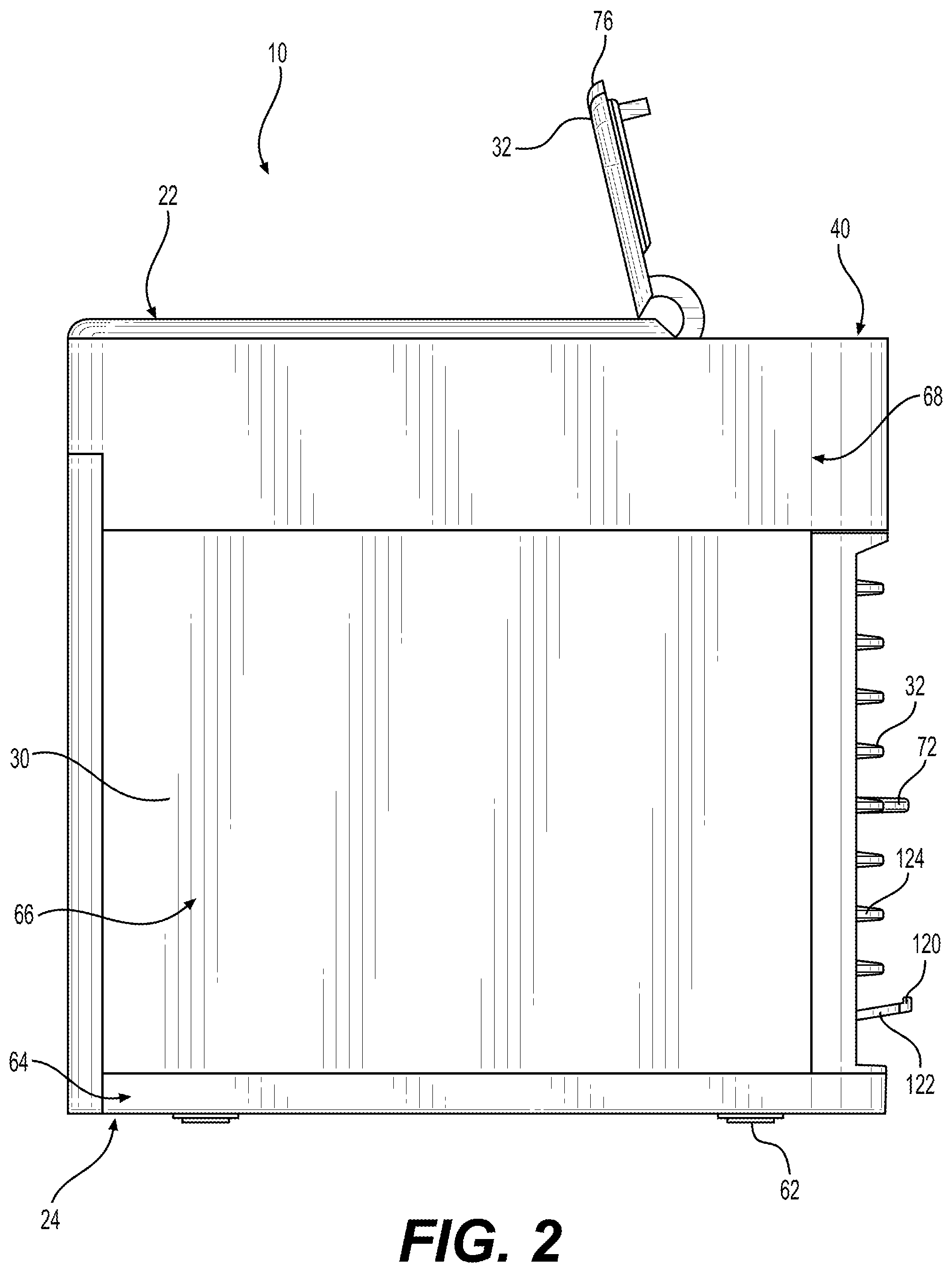 Patent US11774116 Figure 2 – Evaporative air cooling tower