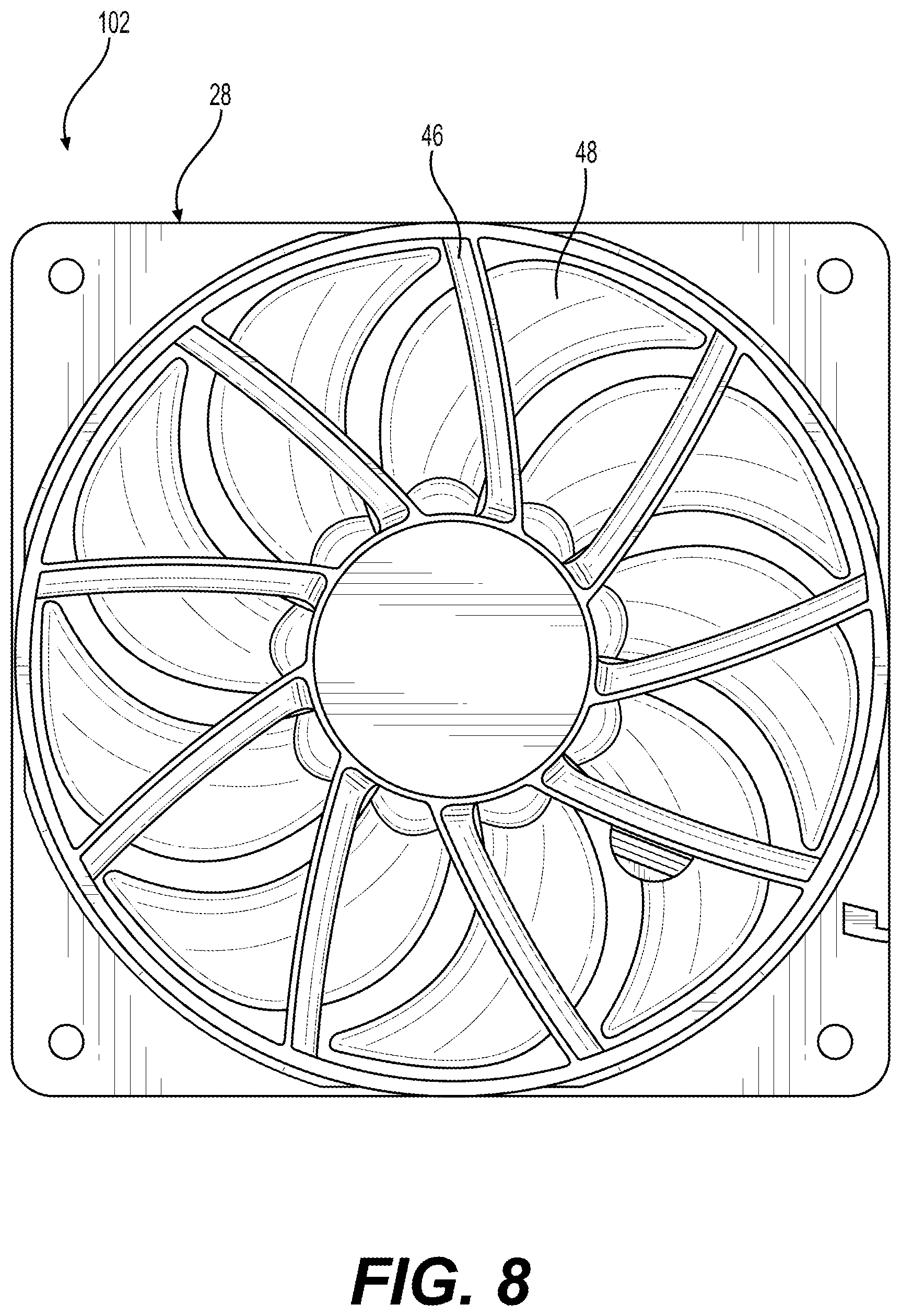 Patent US11774116 Figure 9 – Evaporative air cooling tower