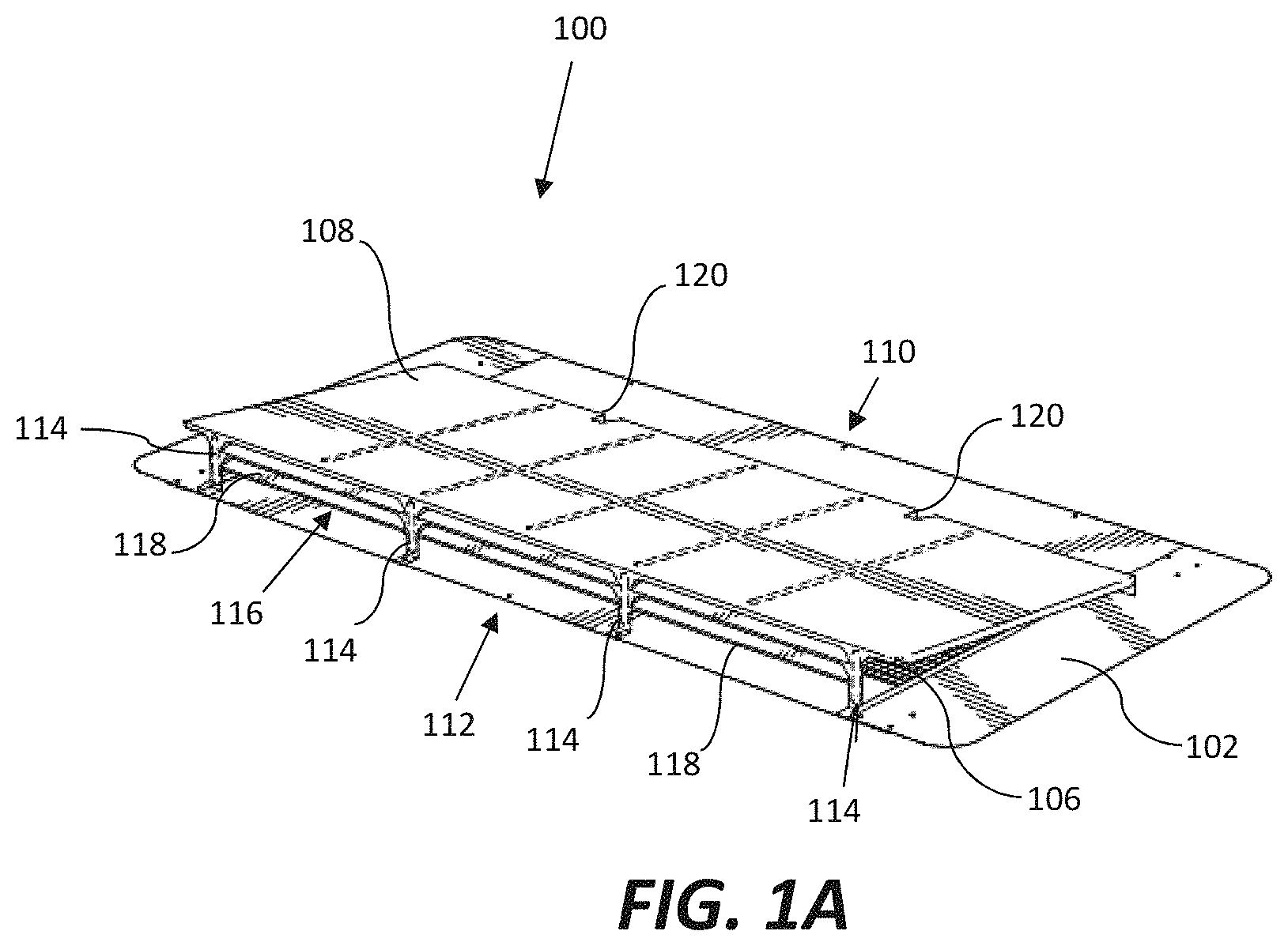 Patent US11774118 Figure 1 – Concealed roof vent and method of use