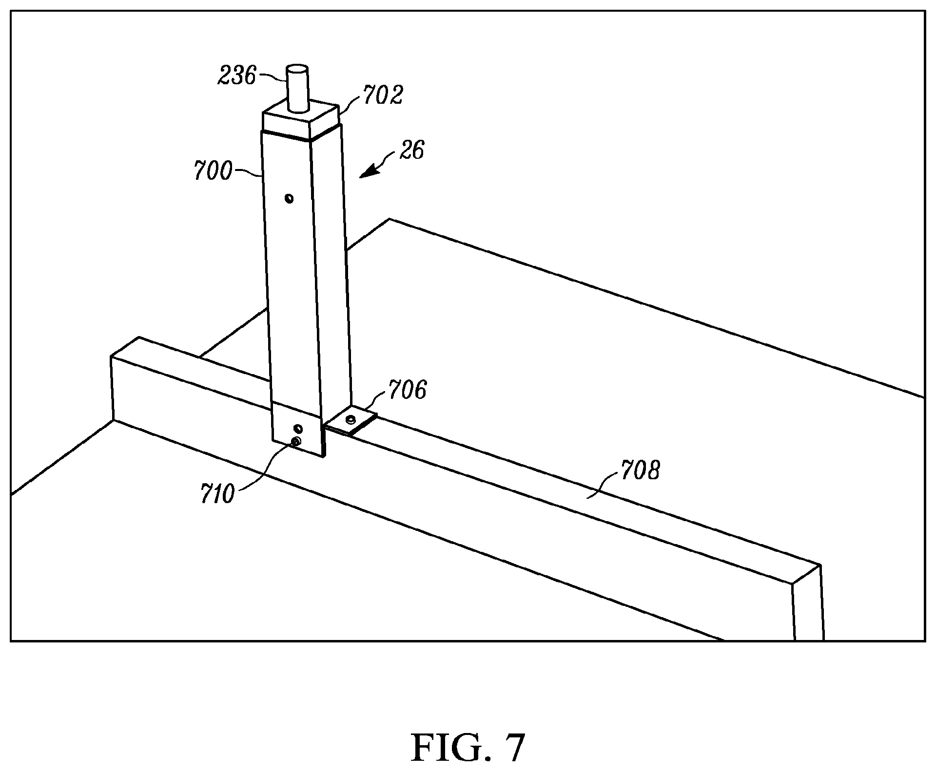 Patent US11774119 Figure 7 – Bottom-mounted whole house fan assembly