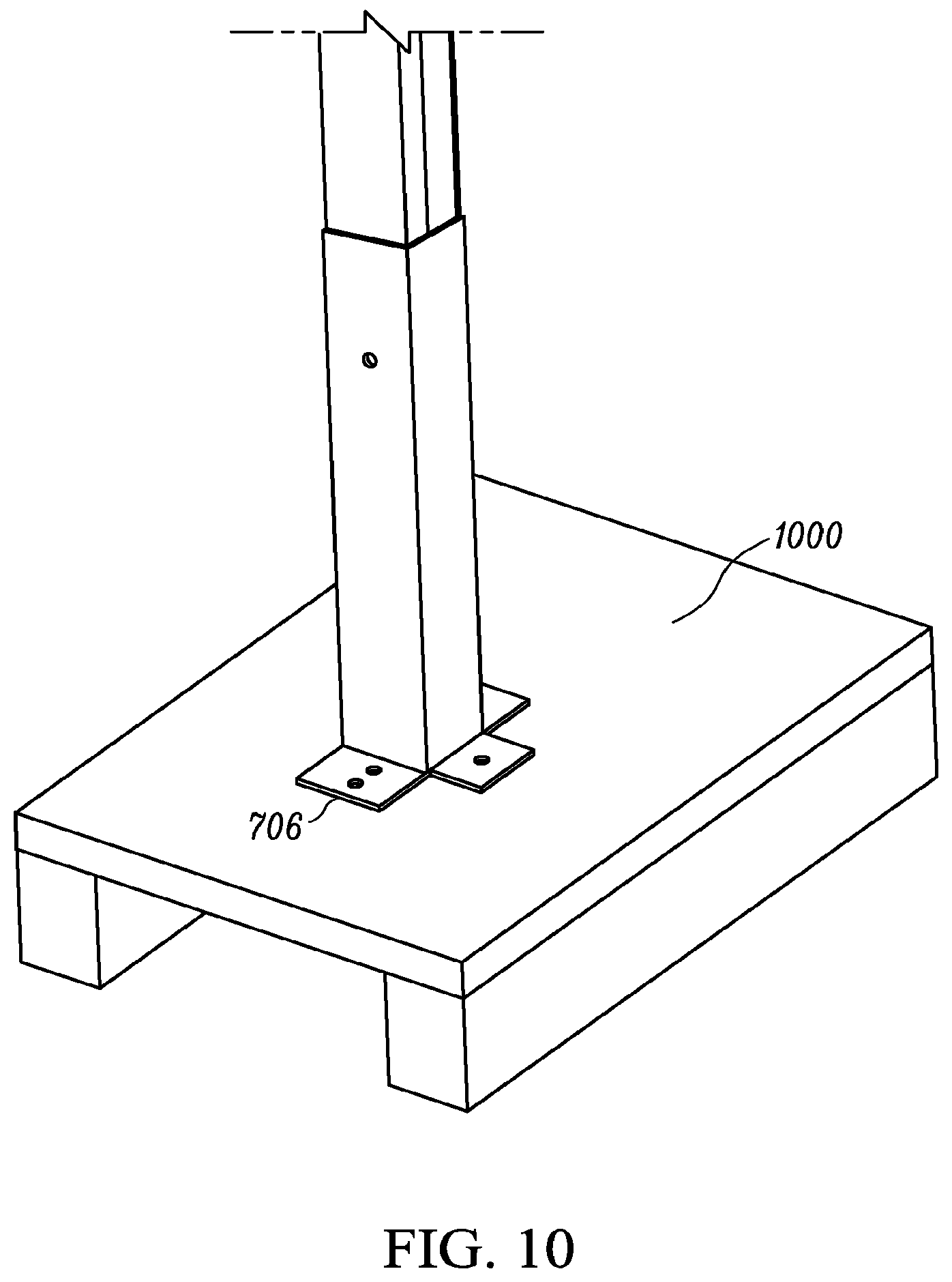 Patent US11774119 Figure 10 – Bottom-mounted whole house fan assembly