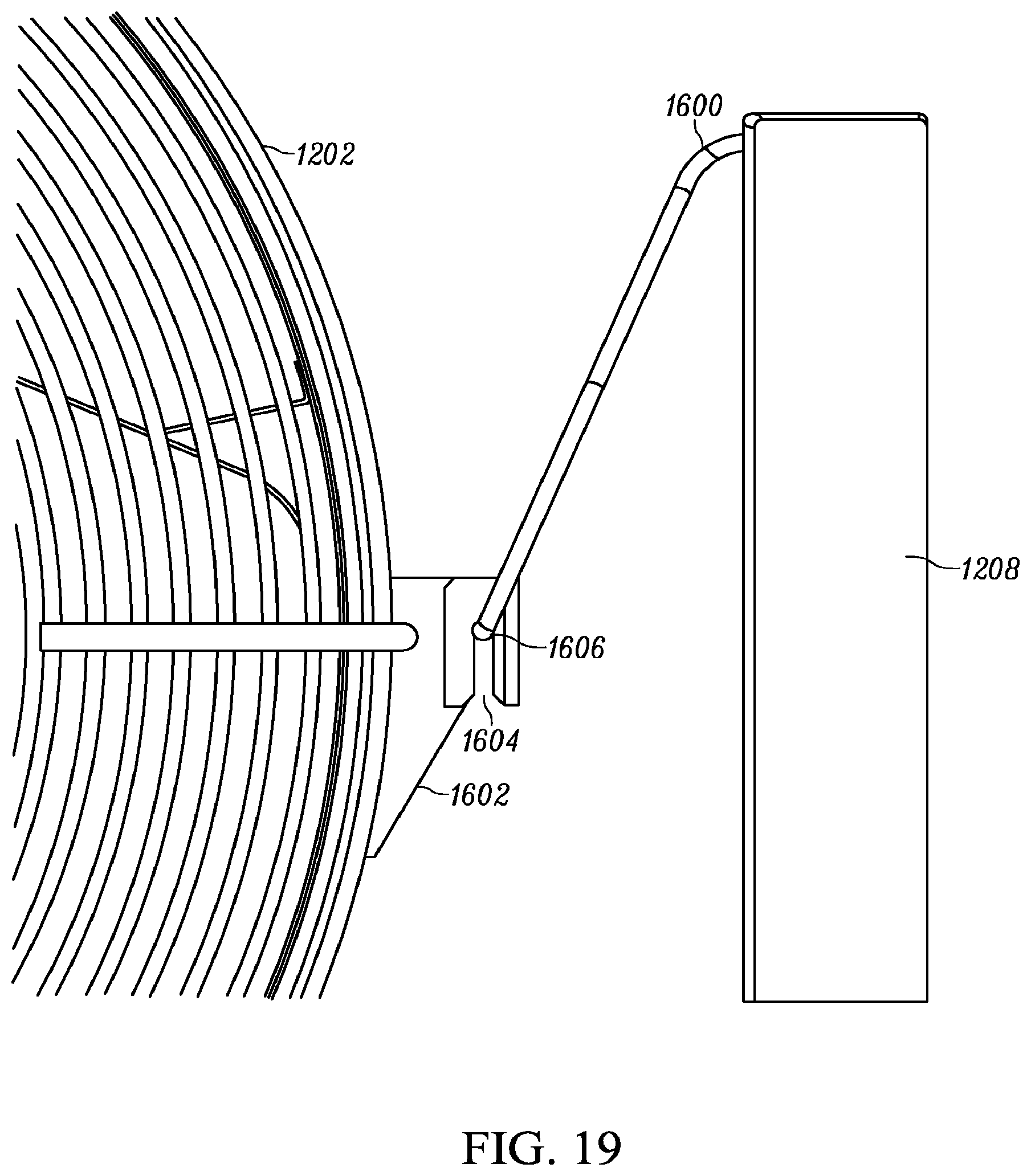 Patent US11774119 Figure 19 – Bottom-mounted whole house fan assembly