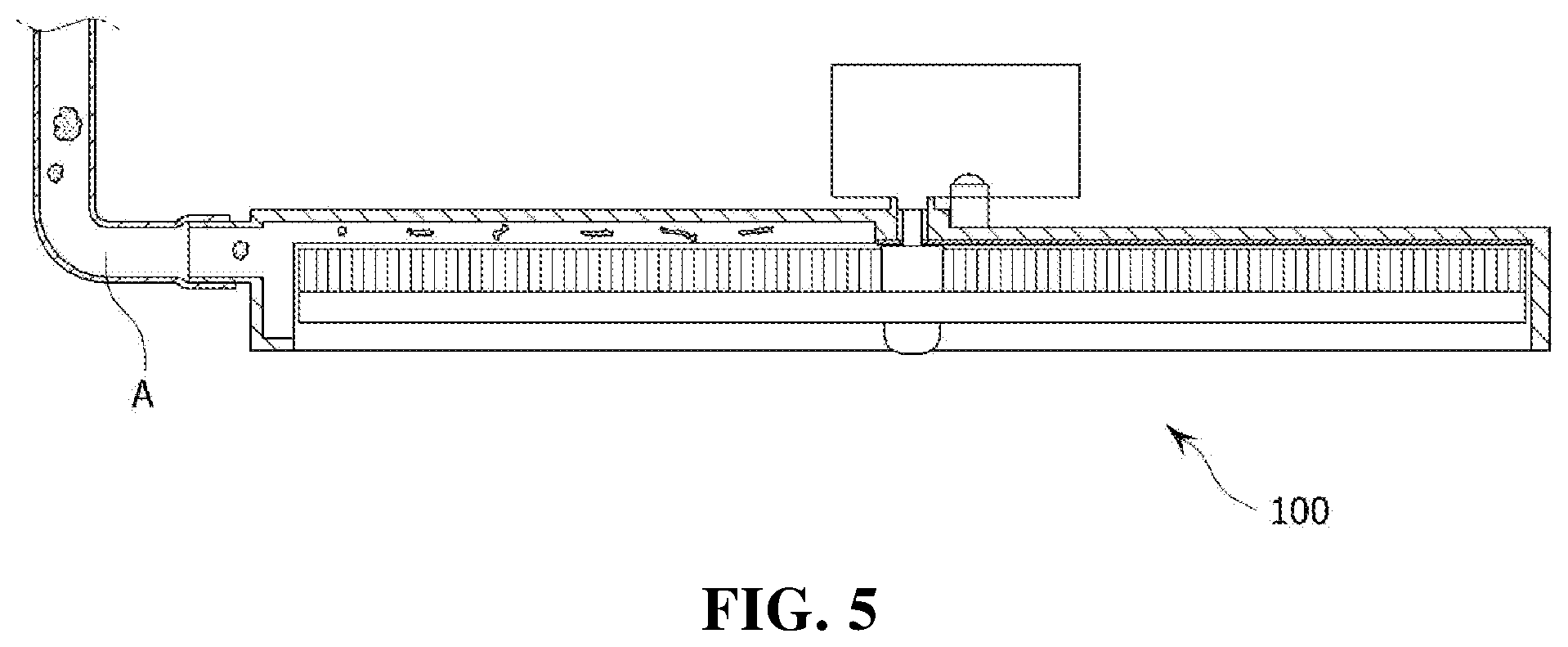 Patent US11774120 Figure 5 – Filter structure capable of removing dust