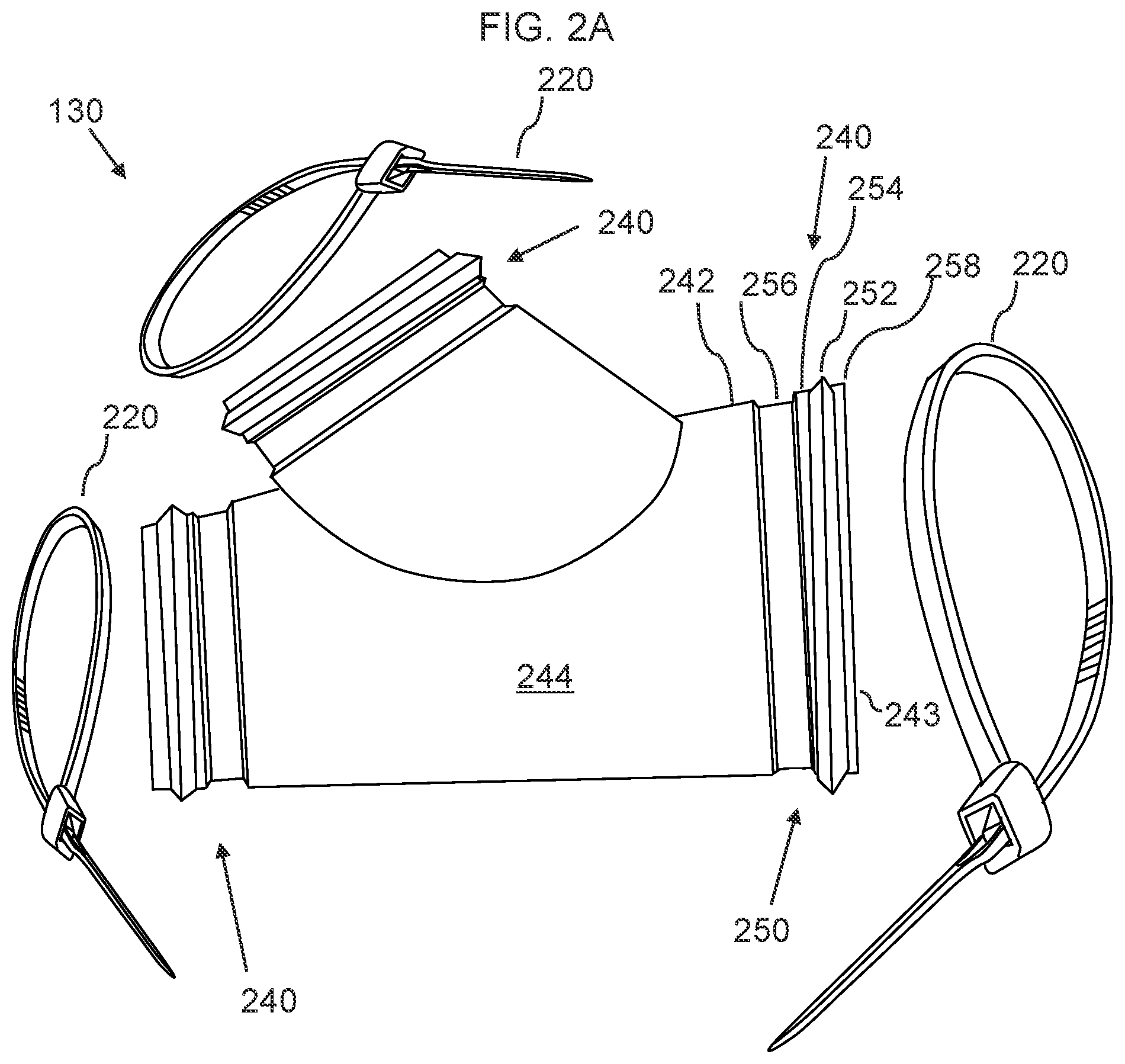 Patent US11774134 Figure 2 – Flex duct fitting system and device