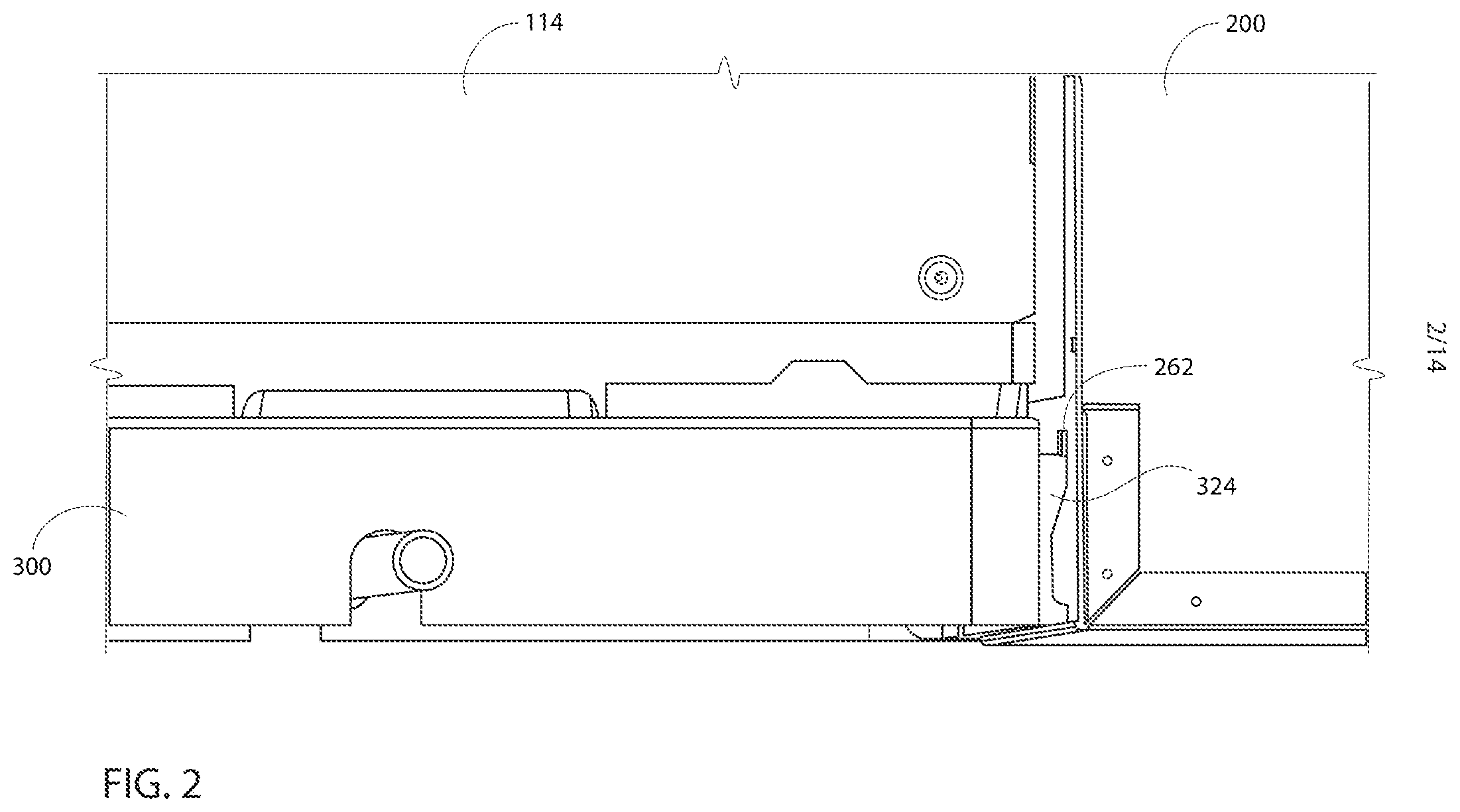 Patent US11774136 Figure 2 – Air conditioner drain pan platform