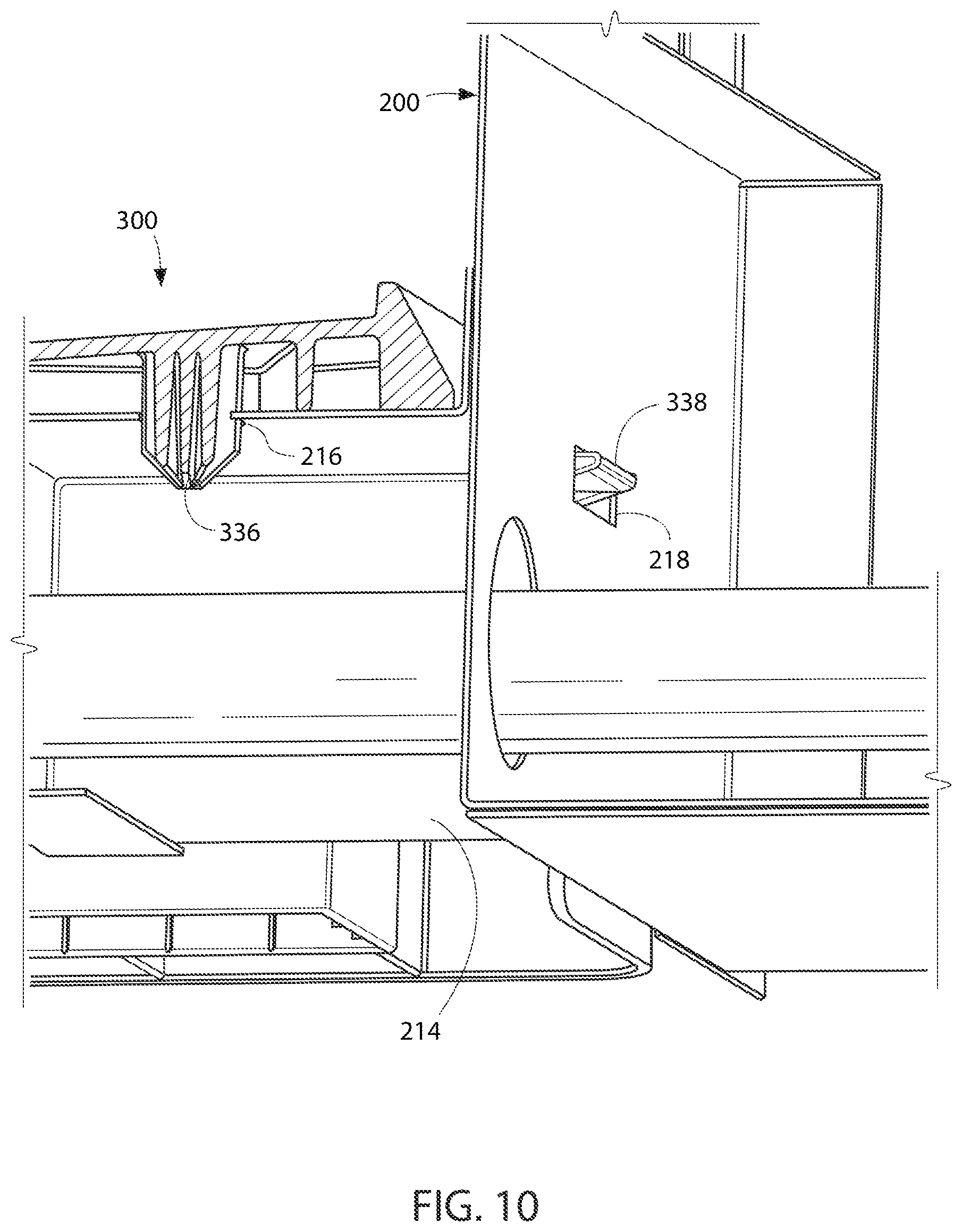 Patent US11774136 Figure 10 – Air conditioner drain pan platform