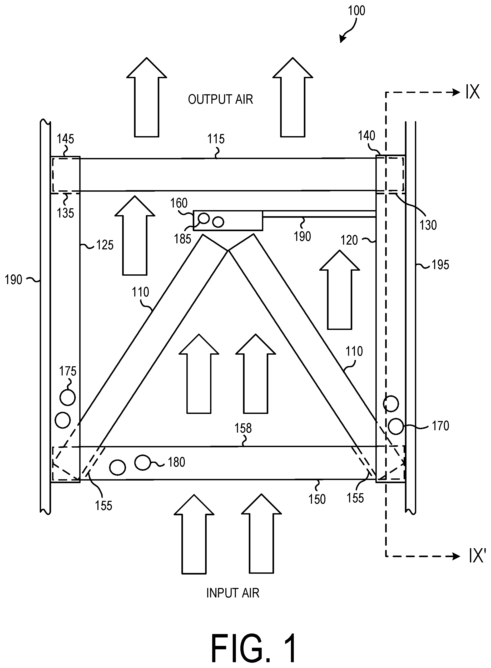 Patent US11774137 Figure 1 – Coil assembly for an air conditioner and method for assembling the same