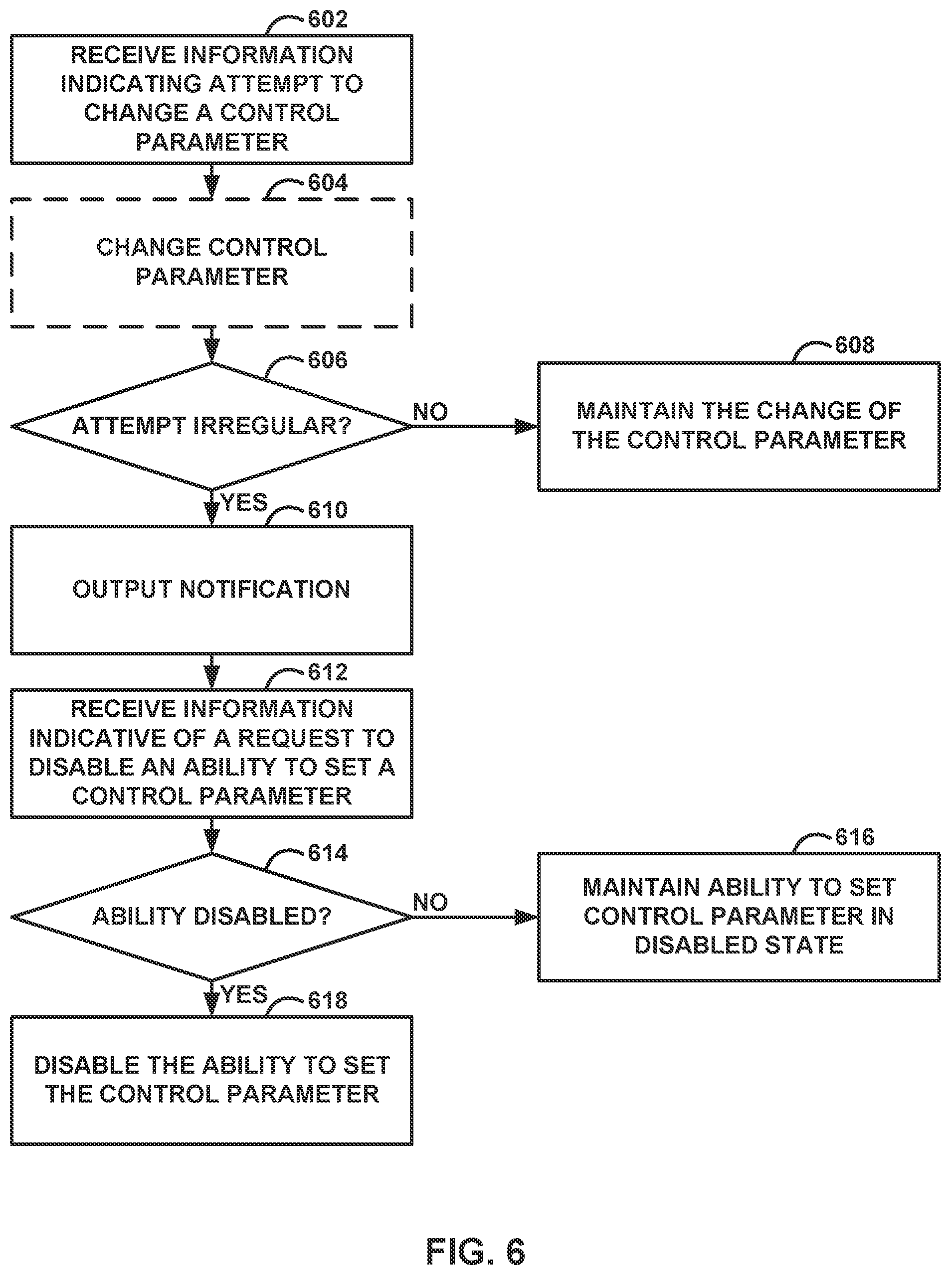 Patent US11774141 Figure 6 – Water heating system for controlling an ability to set a parameter of a controller
