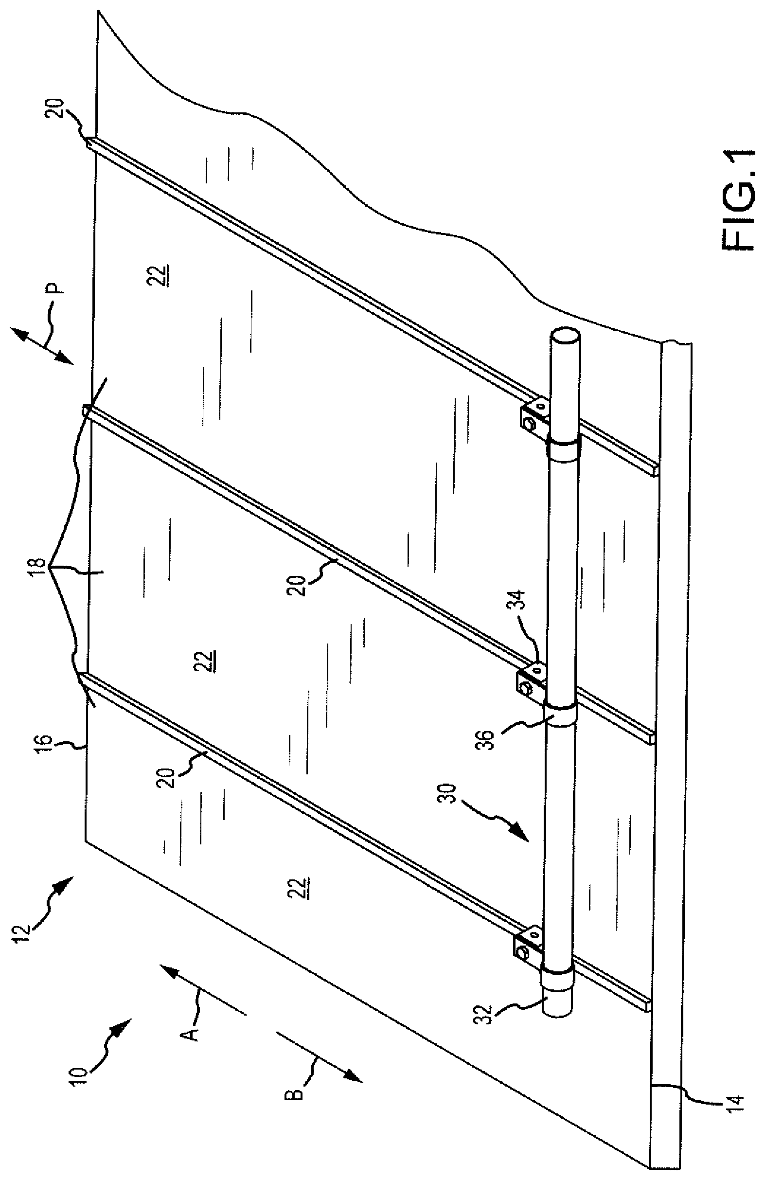 Patent US11774143 Figure 1 – Rail assembly with invertible side-mount adapter for direct and indirect mounting applications