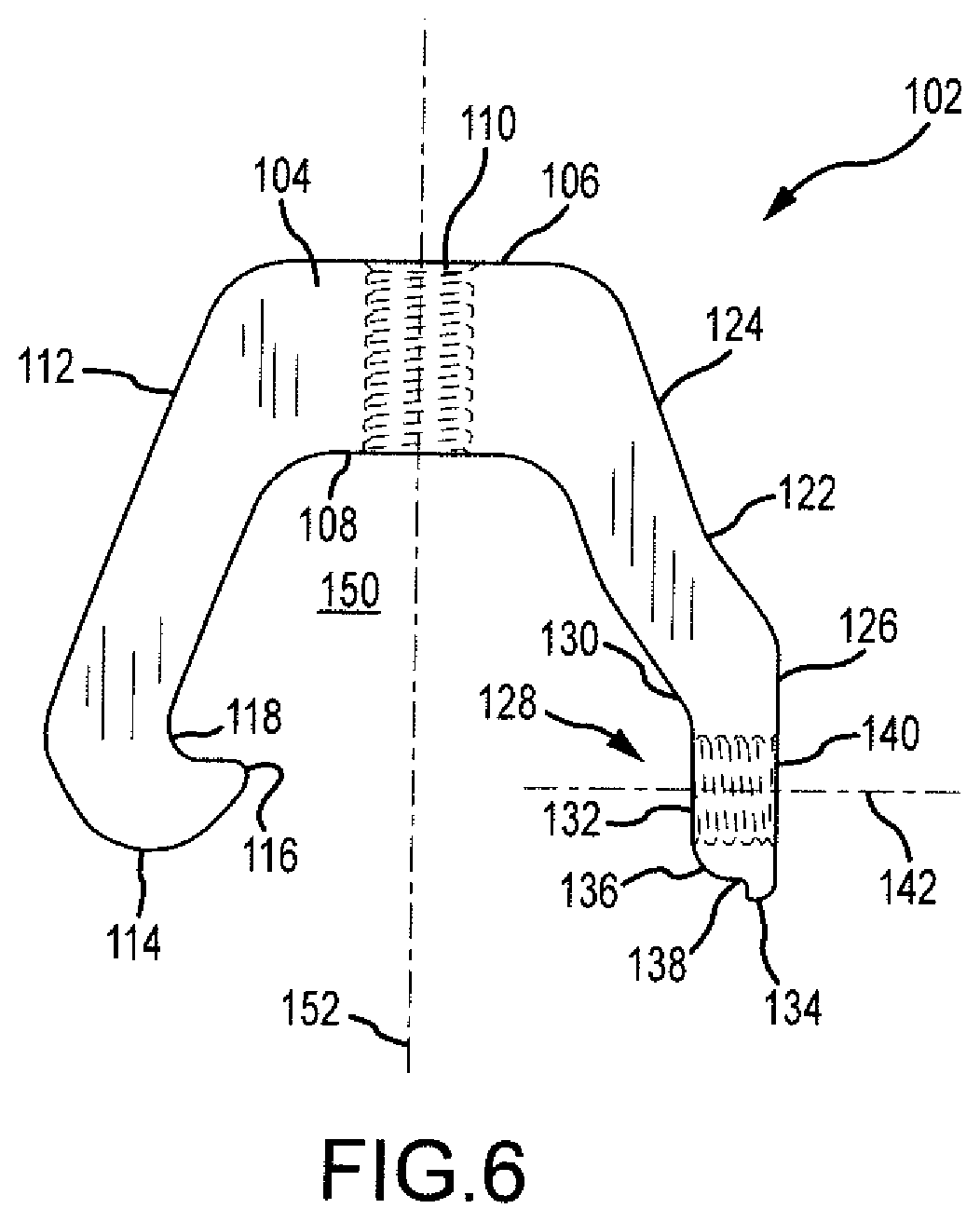 Patent US11774143 Figure 5 – Rail assembly with invertible side-mount adapter for direct and indirect mounting applications