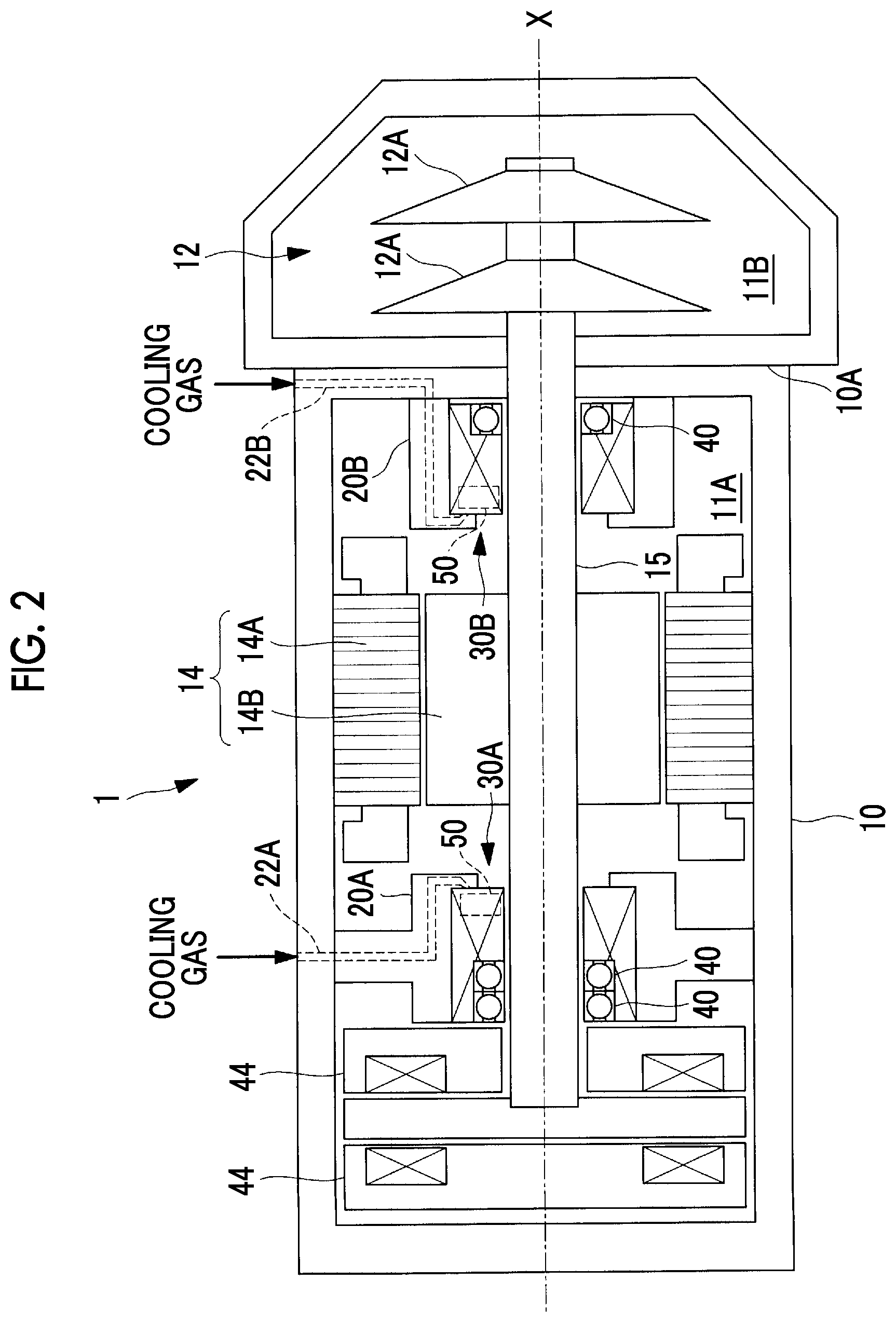Patent US11774146 Figure 2 – Turbo compressor and centrifugal chiller comprising same