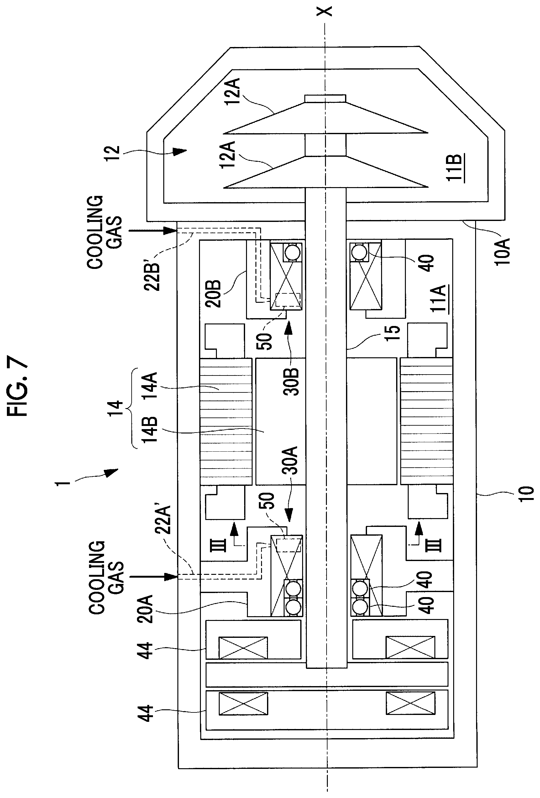 Patent US11774146 Figure 7 – Turbo compressor and centrifugal chiller comprising same