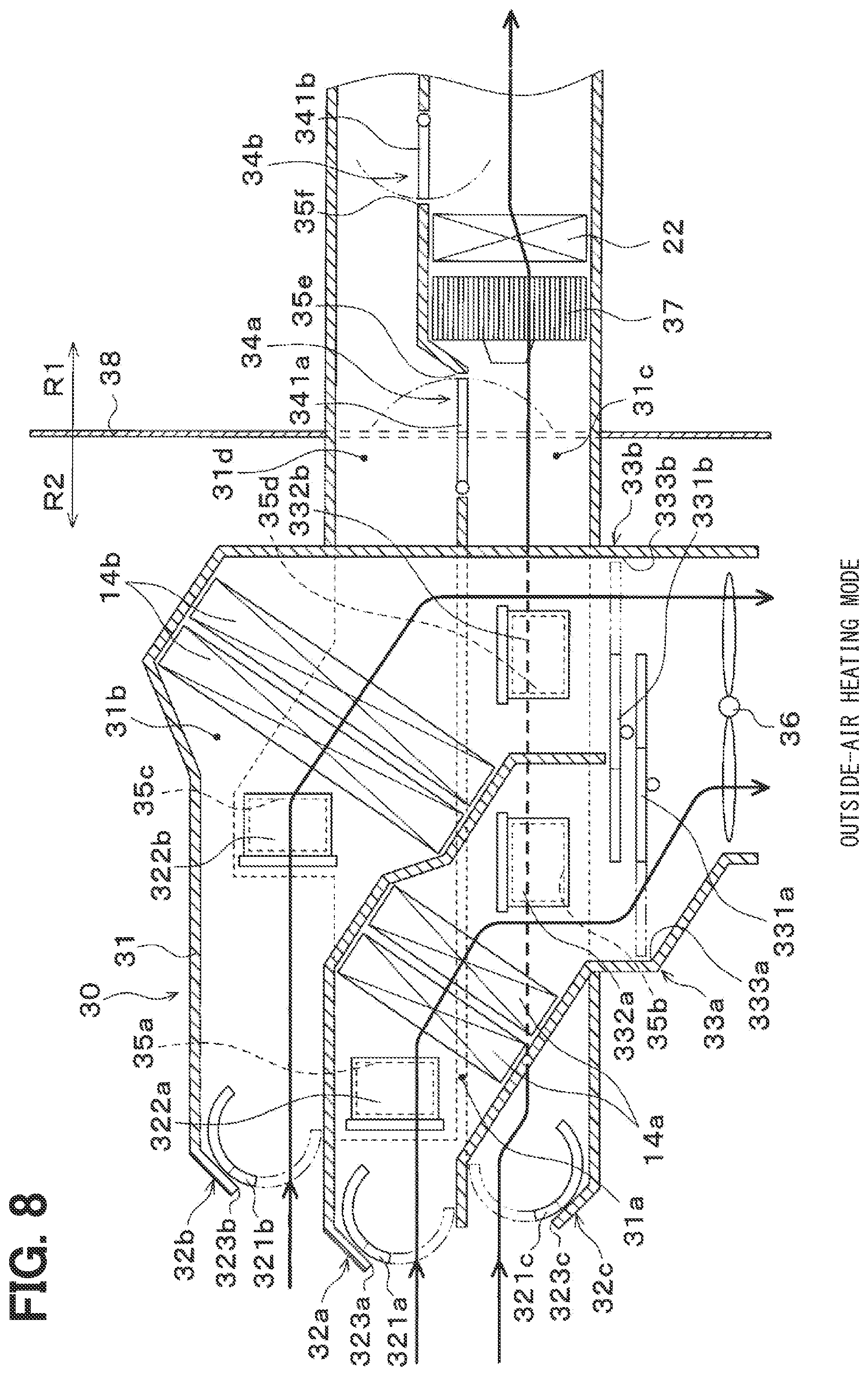 Patent US11774149 Figure 8 – Air conditioner