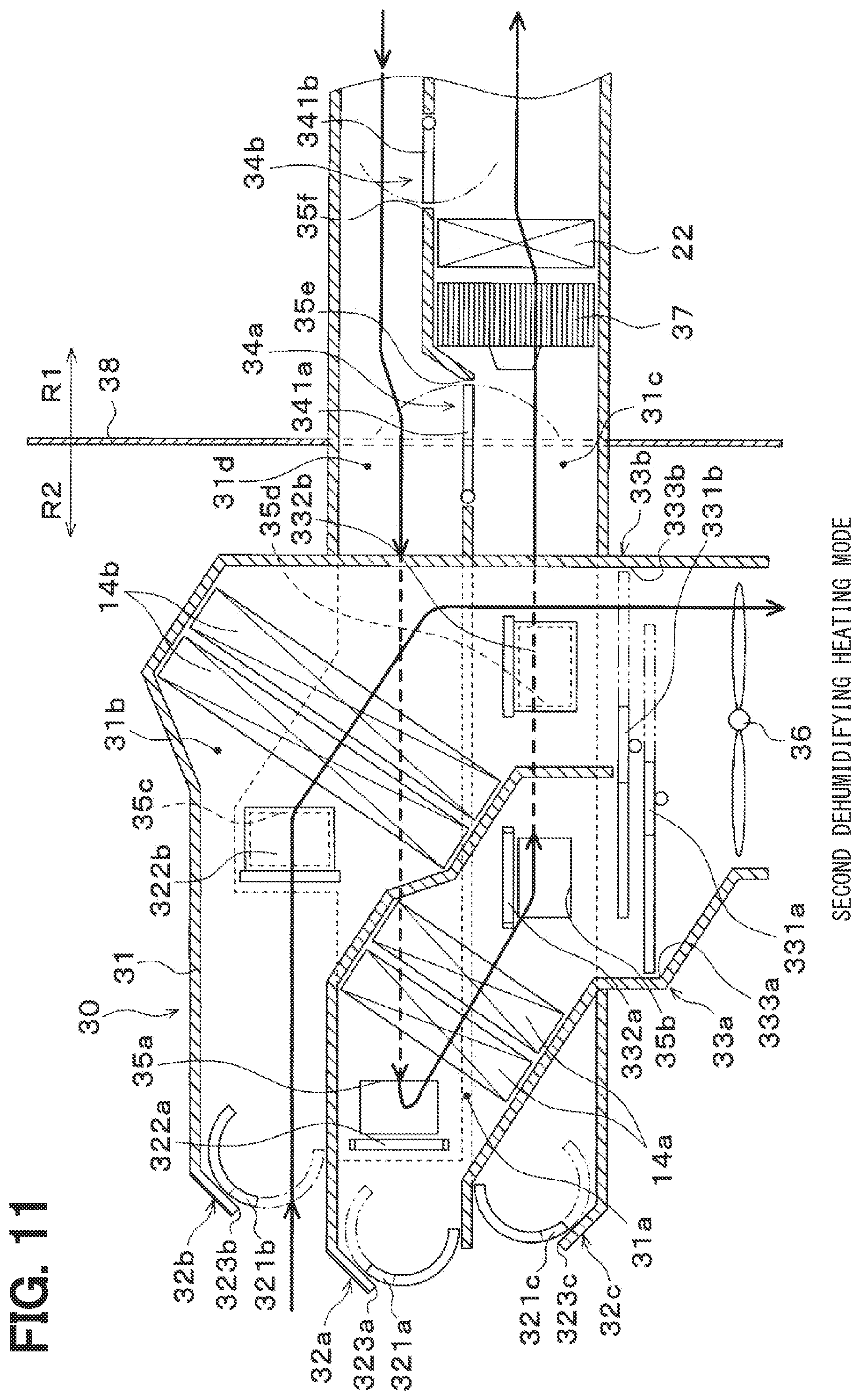 Patent US11774149 Figure 11 – Air conditioner