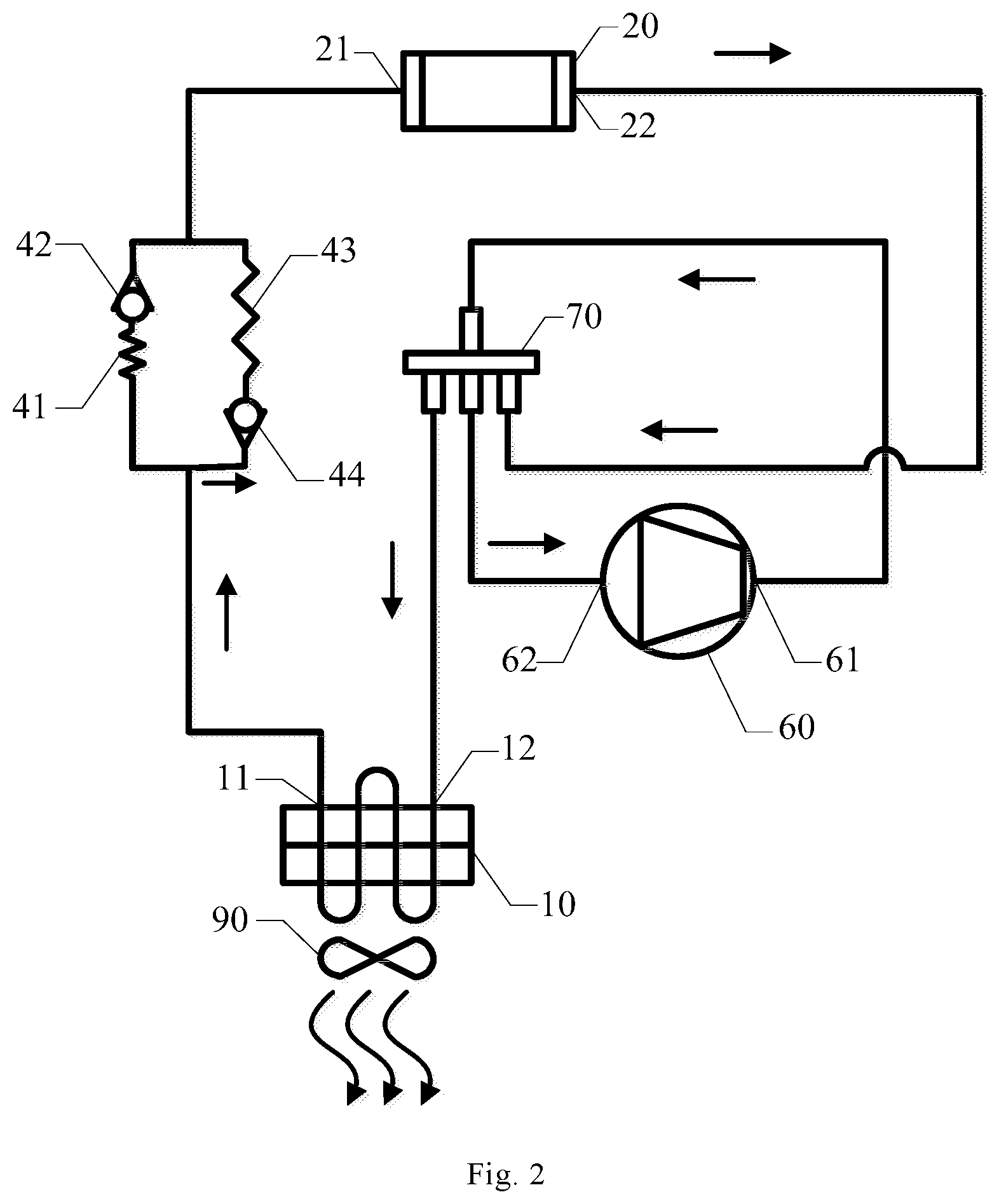 Patent US11774150 Figure 2 – Mobile air conditioner