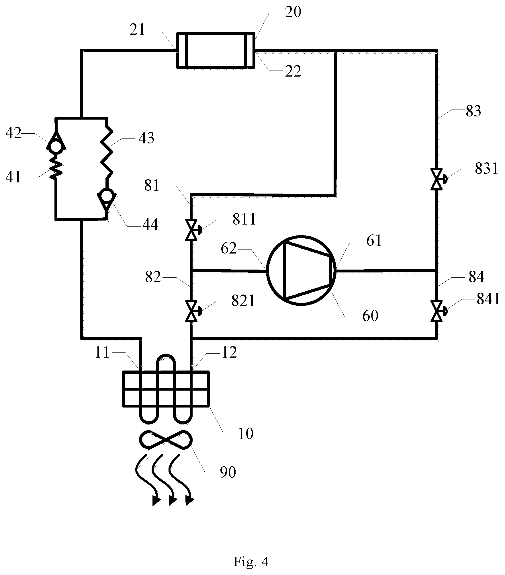 Patent US11774150 Figure 4 – Mobile air conditioner