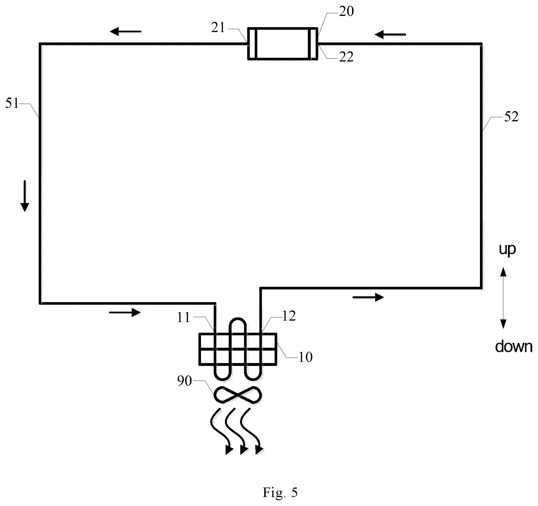 Patent US11774150 Figure 5 – Mobile air conditioner