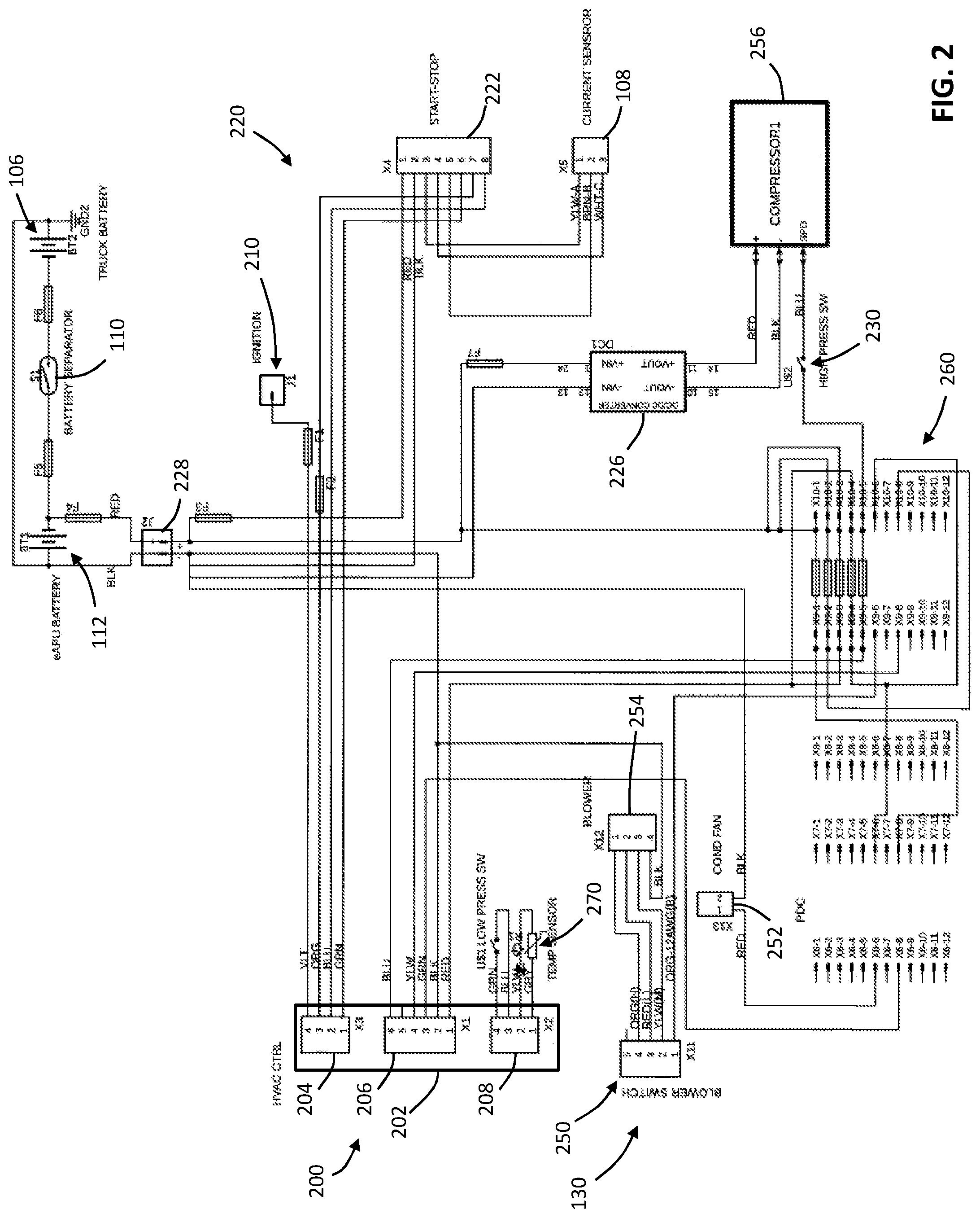 Patent US11774152 Figure 2 – Compressor control circuit