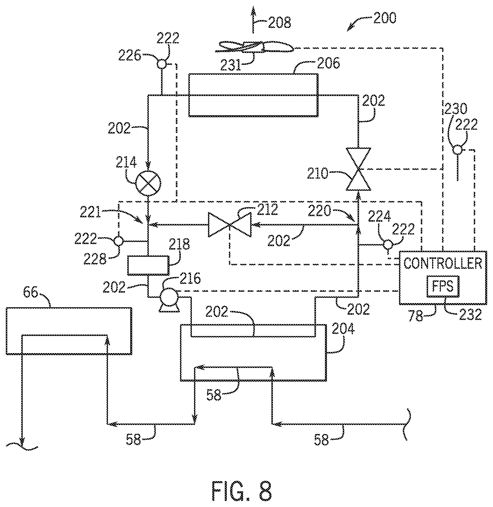 Patent US11774154 Figure 8 – Systems and methods for controlling a refrigeration system