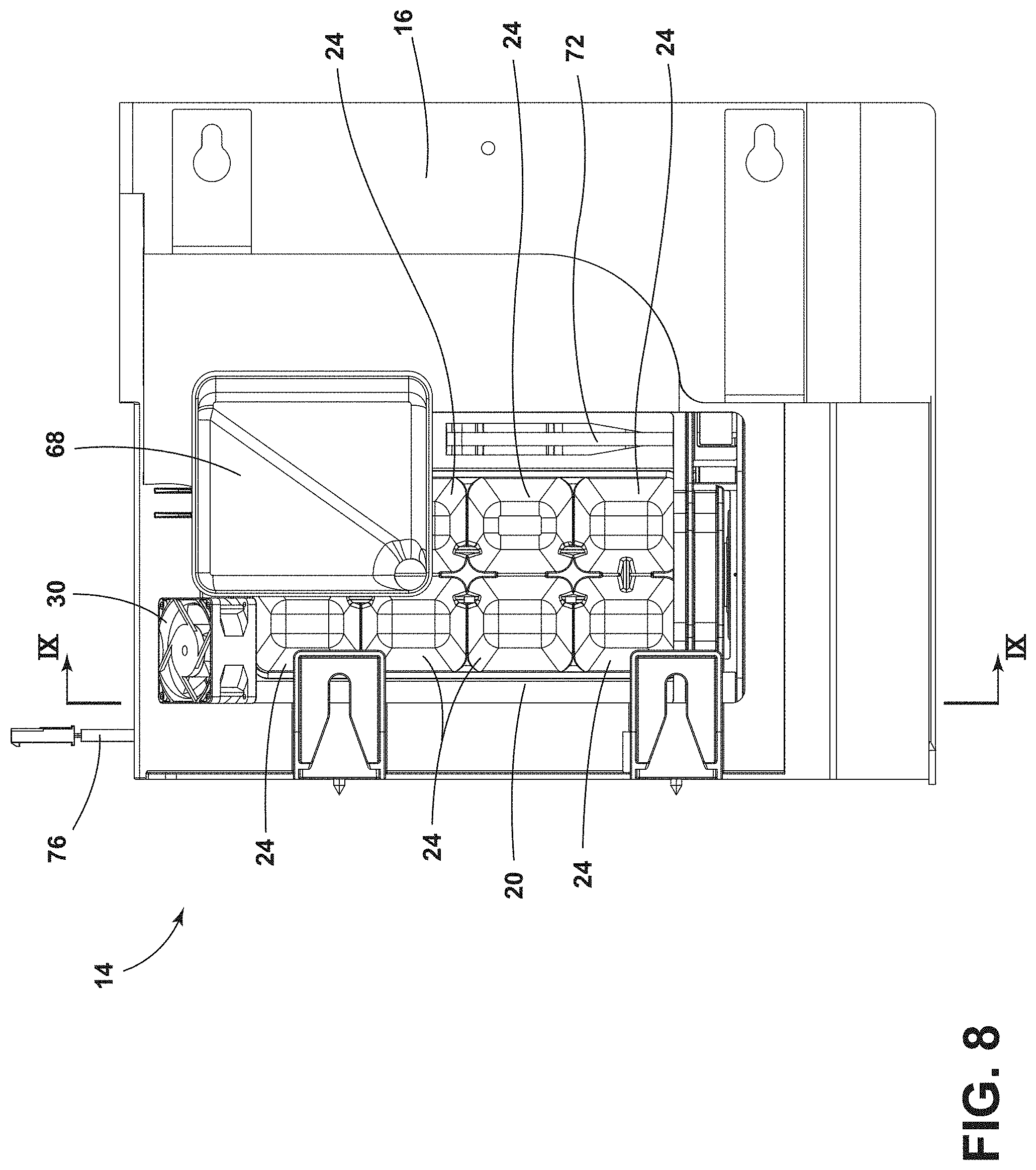 Patent US11774155 Figure 8 – Icemaker assembly