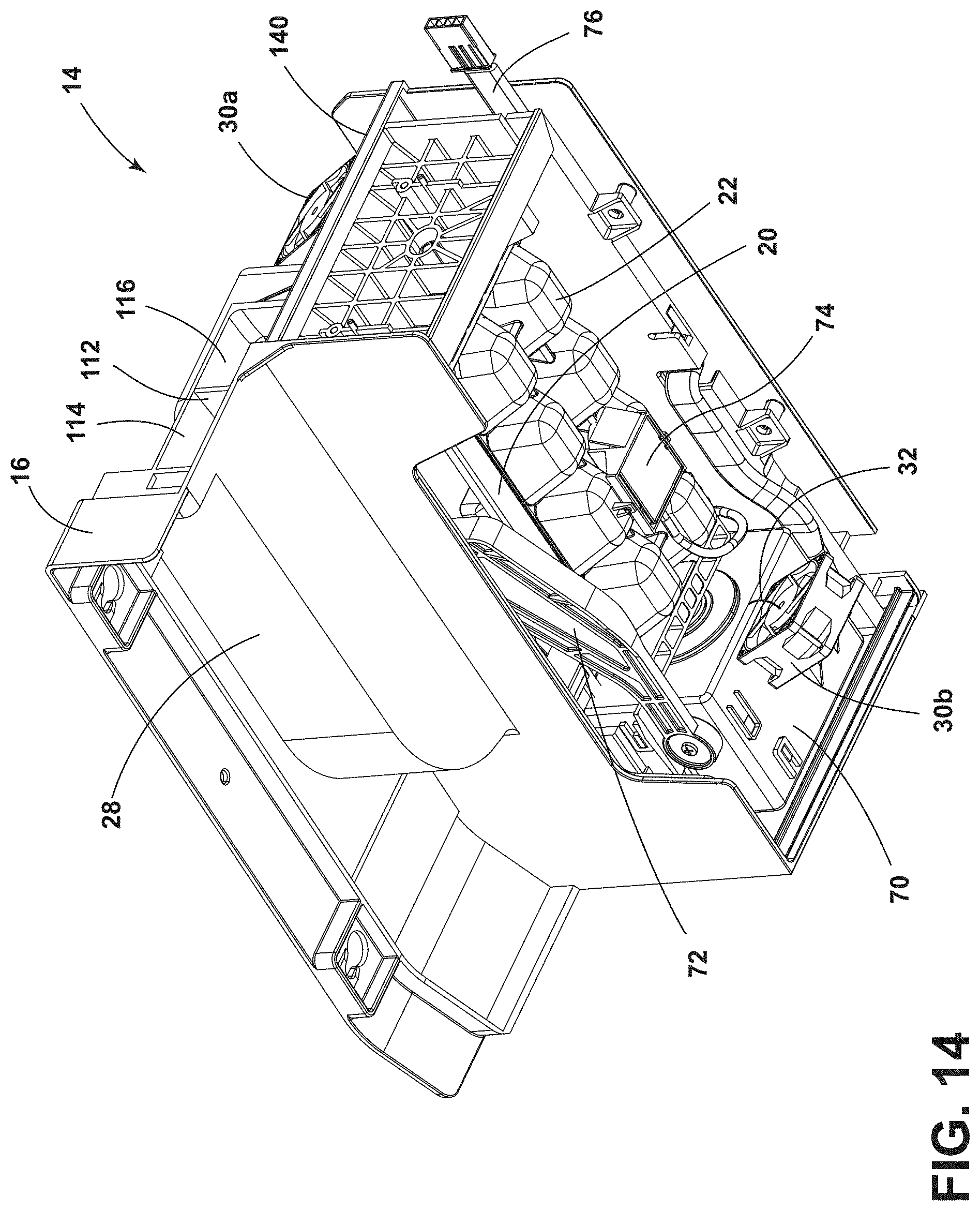Patent US11774155 Figure 14 – Icemaker assembly