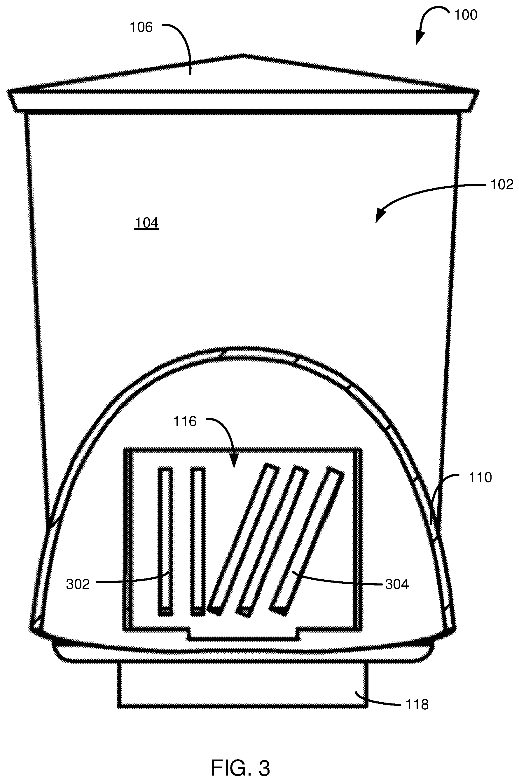 Patent US11774157 Figure 3 – Blender-compatible ice-conditioning apparatus
