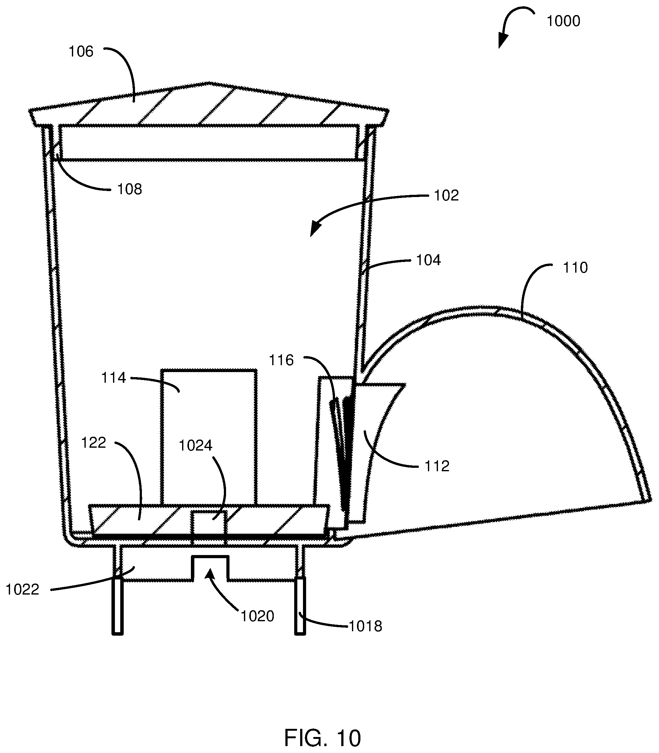 Patent US11774157 Figure 10 – Blender-compatible ice-conditioning apparatus