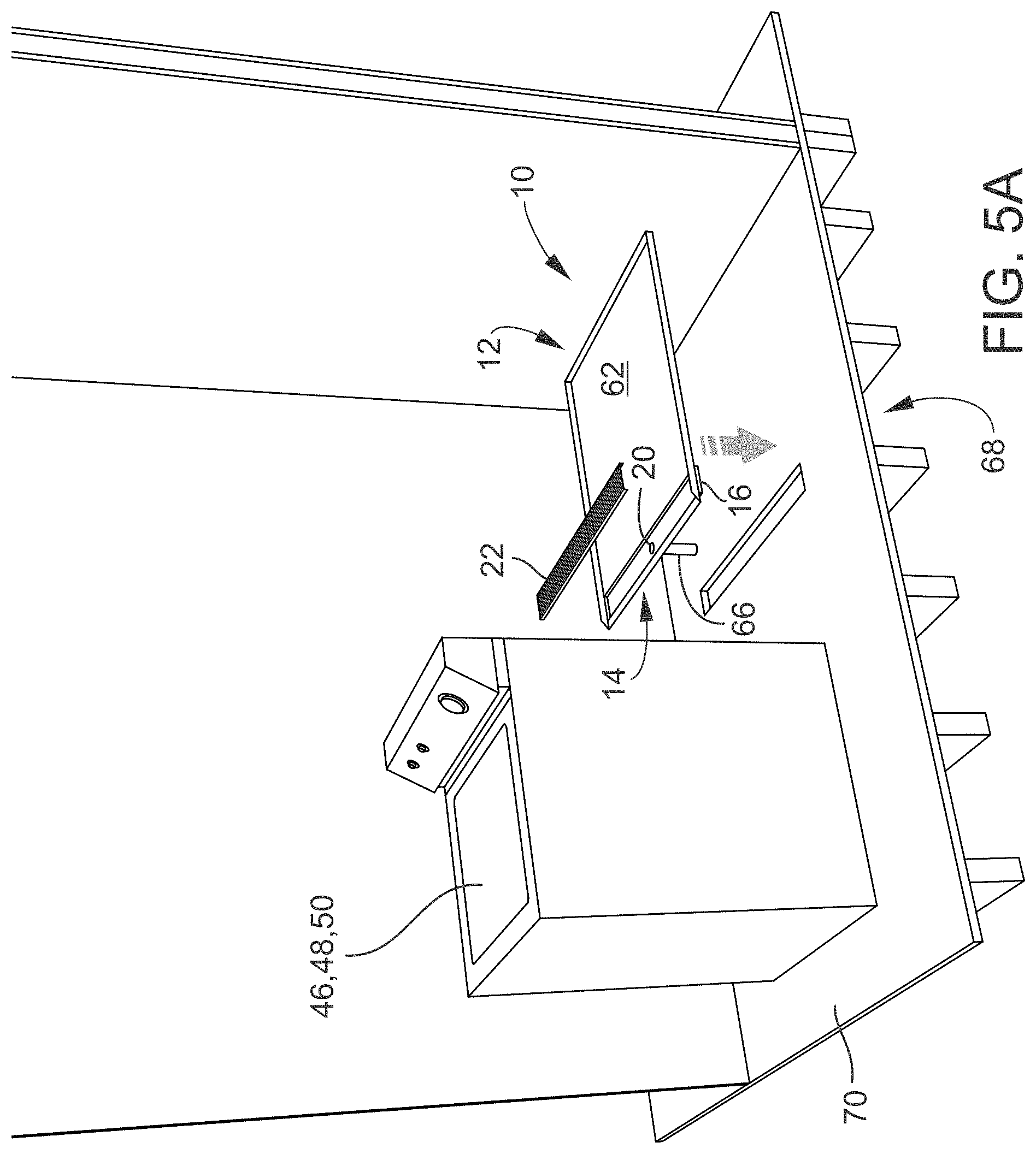 Patent US11774162 Figure 4 – Drain pan utilizing open front and trench