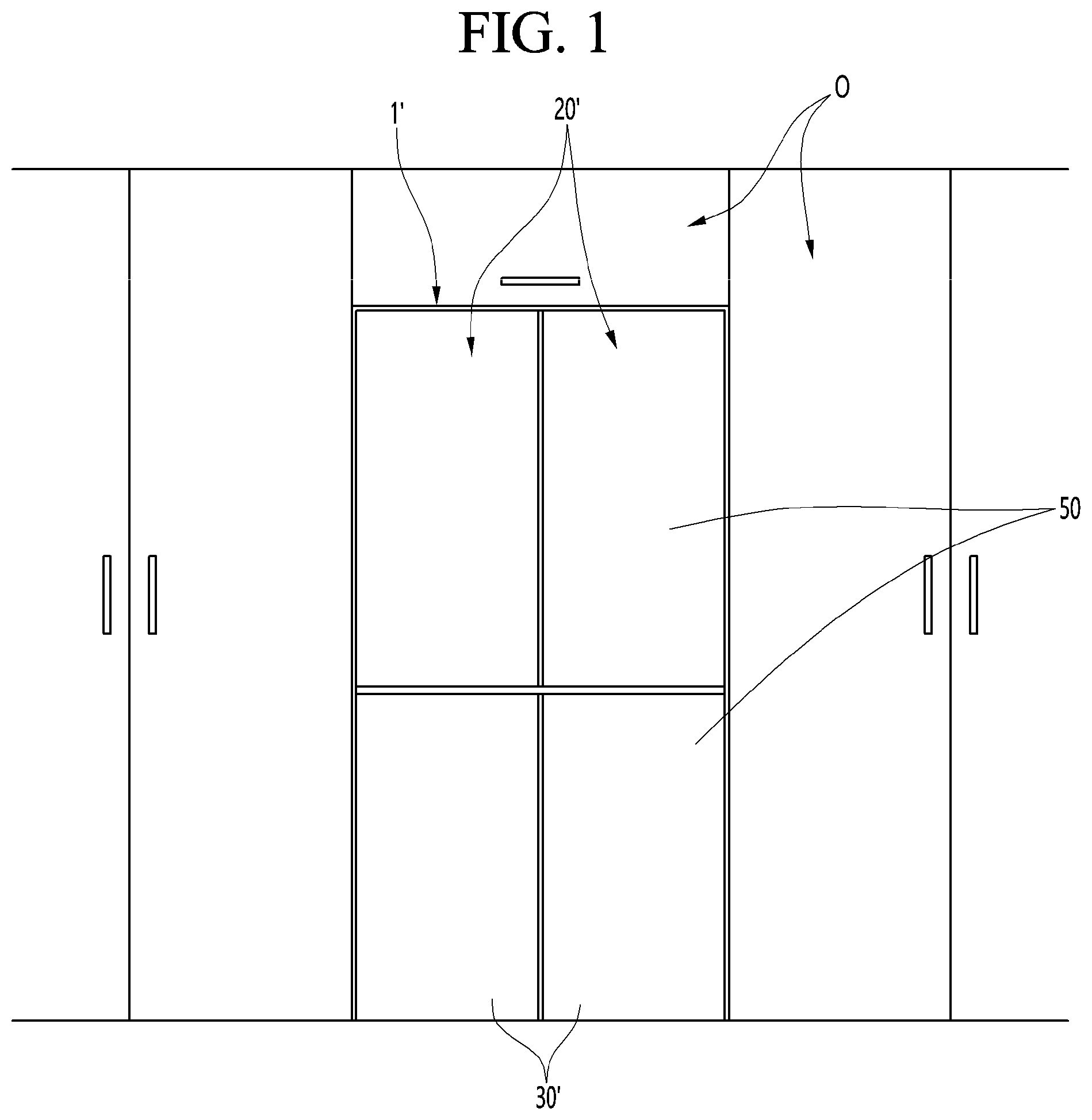 Patent US11774164 Figure 1 – Refrigerator