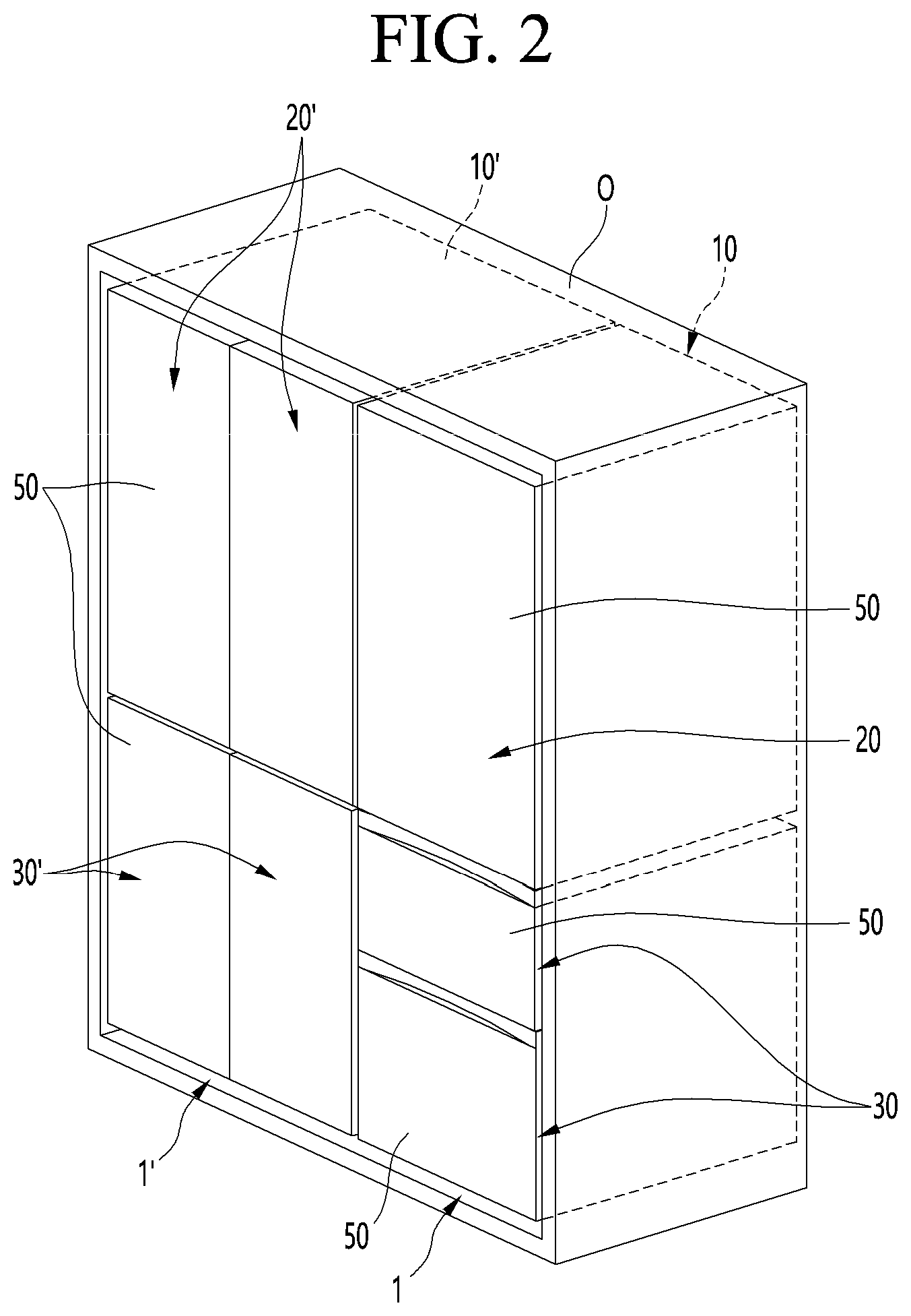 Patent US11774164 Figure 2 – Refrigerator