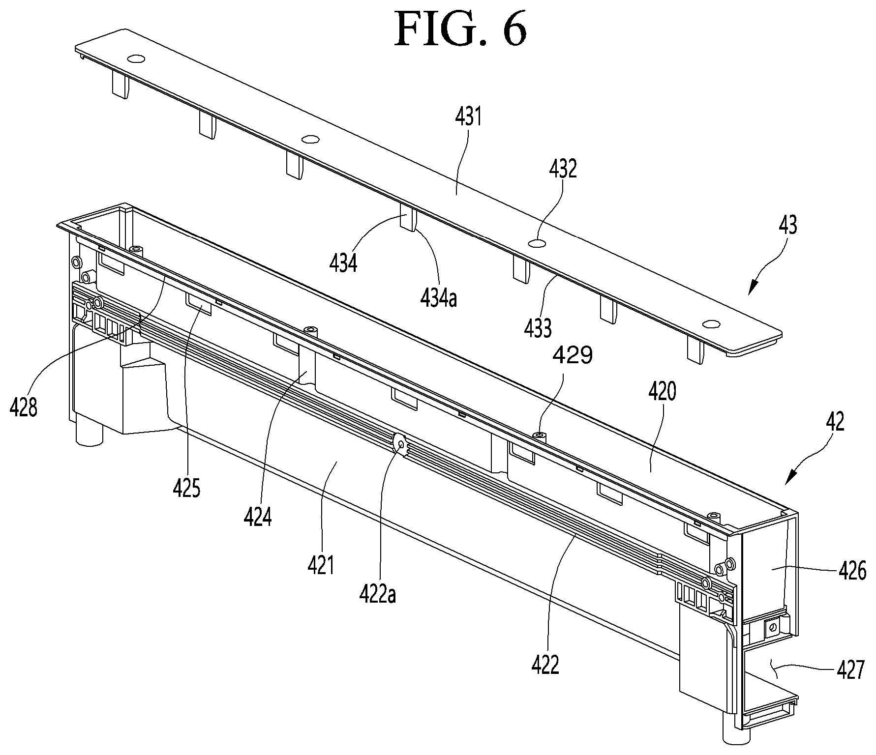 Patent US11774164 Figure 6 – Refrigerator