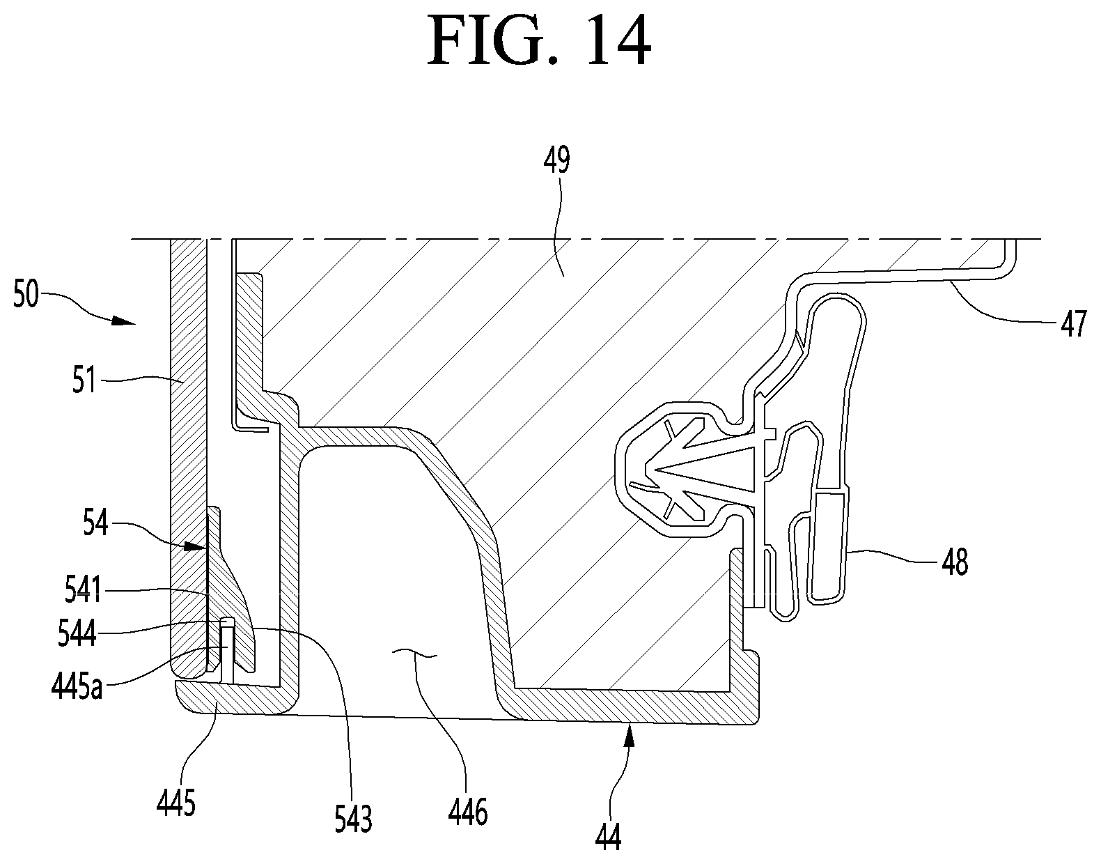 Patent US11774164 Figure 14 – Refrigerator