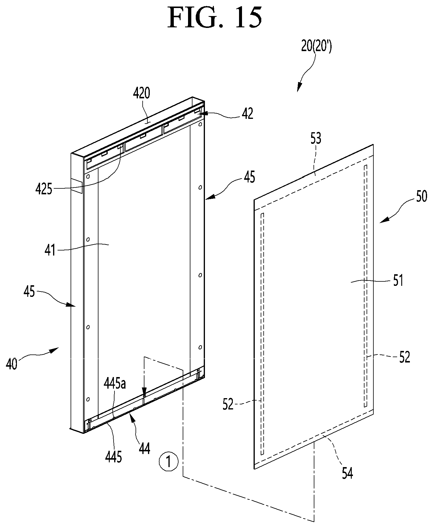 Patent US11774164 Figure 15 – Refrigerator