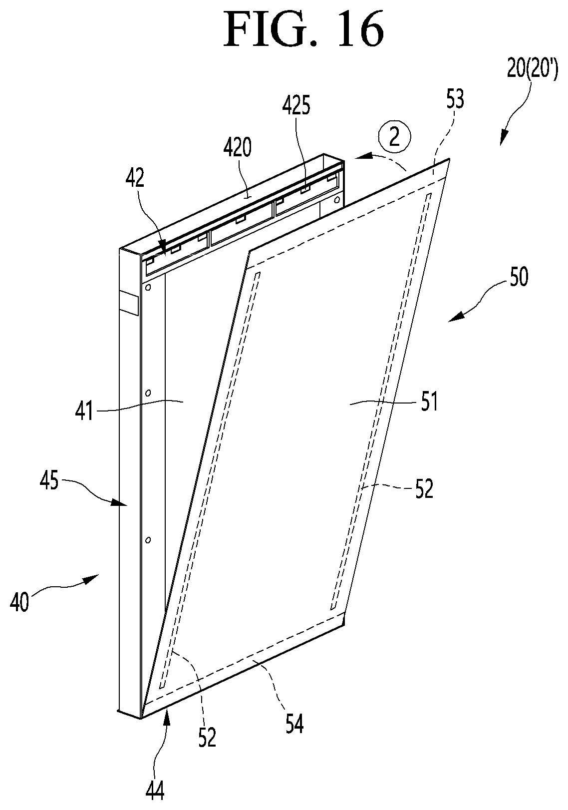 Patent US11774164 Figure 16 – Refrigerator