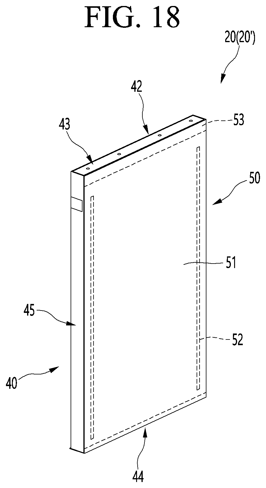 Patent US11774164 Figure 18 – Refrigerator