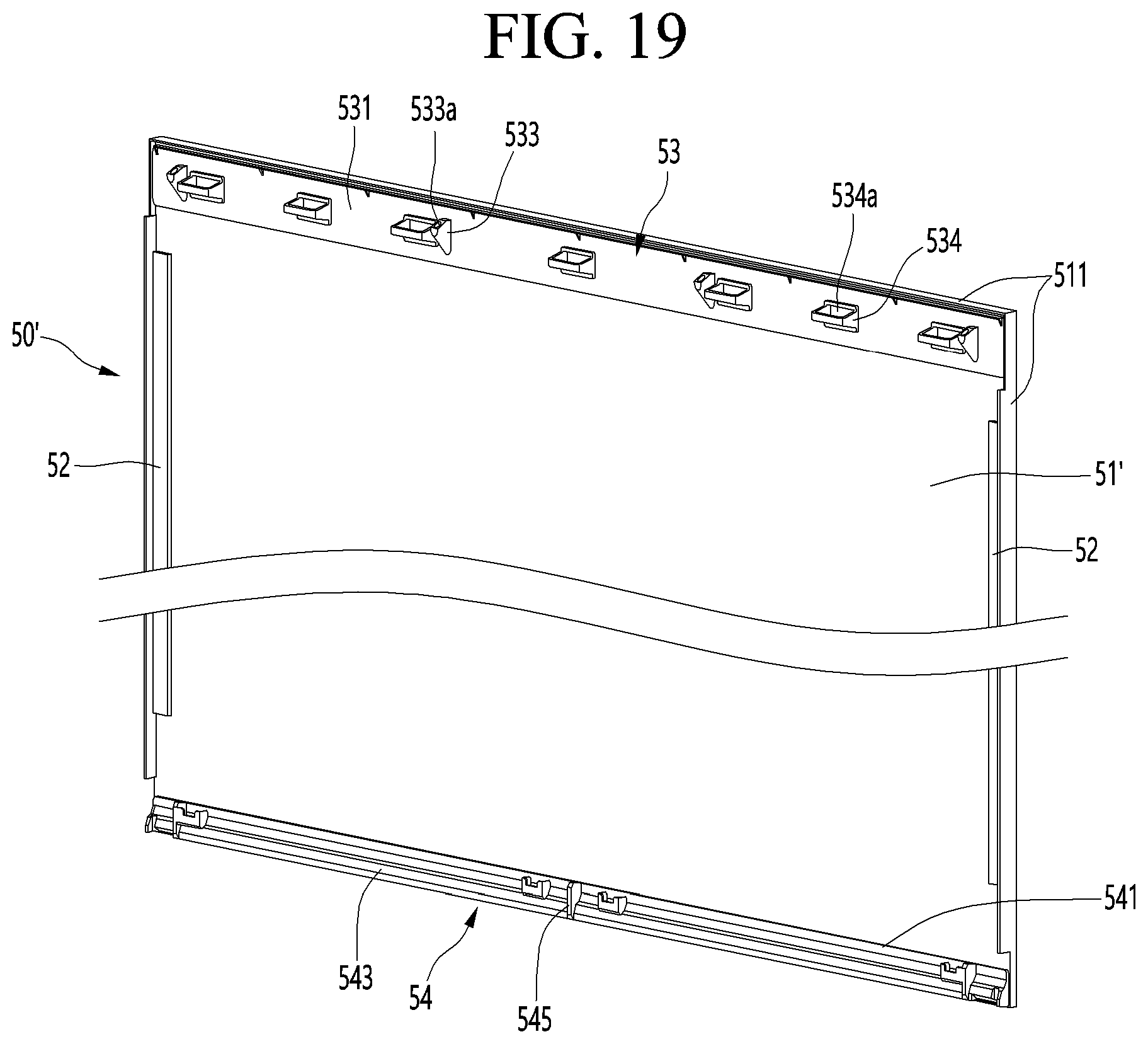 Patent US11774164 Figure 19 – Refrigerator