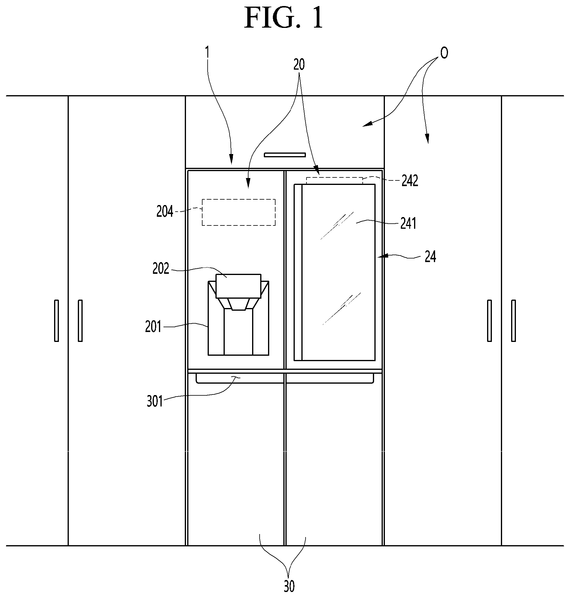 Patent US11774165 Figure 1 – Refrigerator
