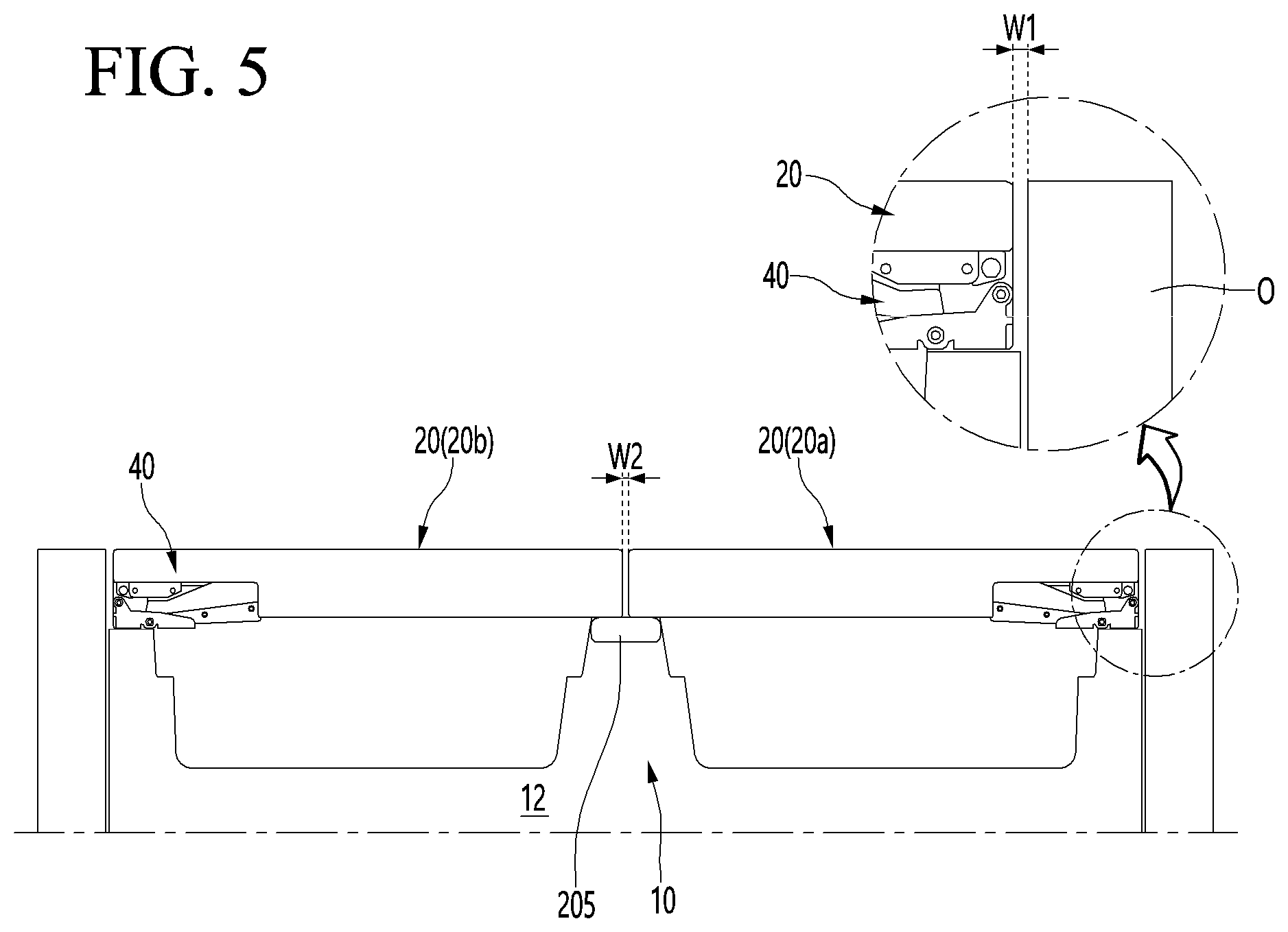Patent US11774165 Figure 5 – Refrigerator