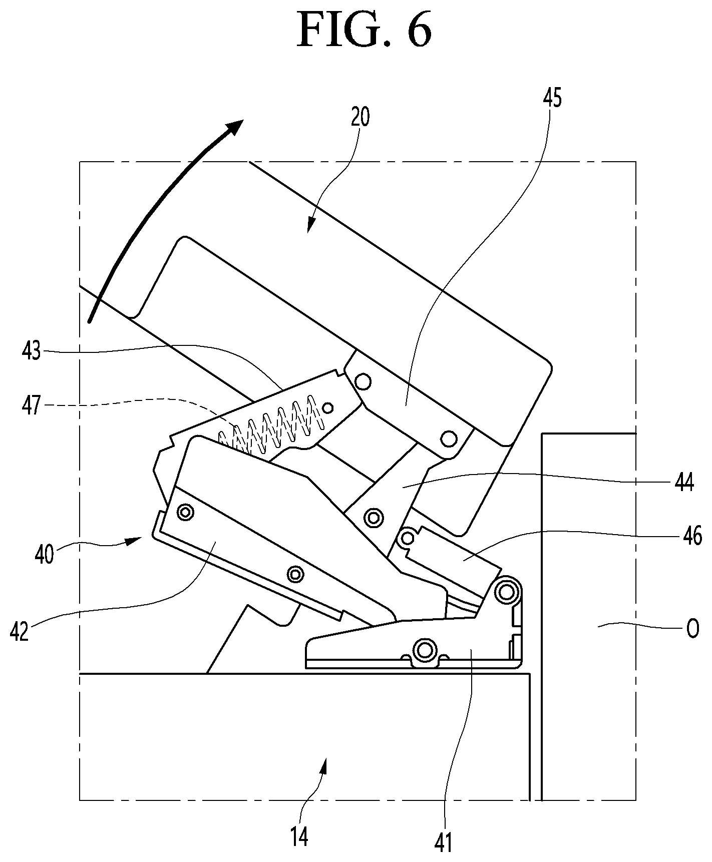 Patent US11774165 Figure 6 – Refrigerator