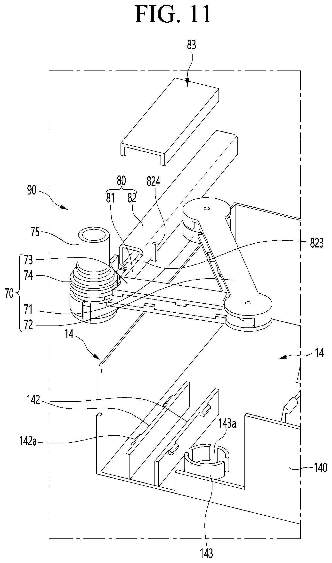 Patent US11774165 Figure 11 – Refrigerator
